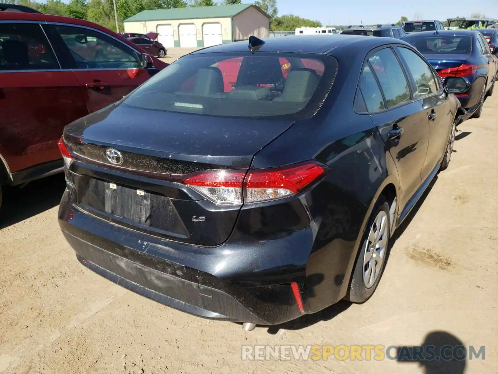 4 Photograph of a damaged car JTDEPRAE2LJ020619 TOYOTA COROLLA 2020