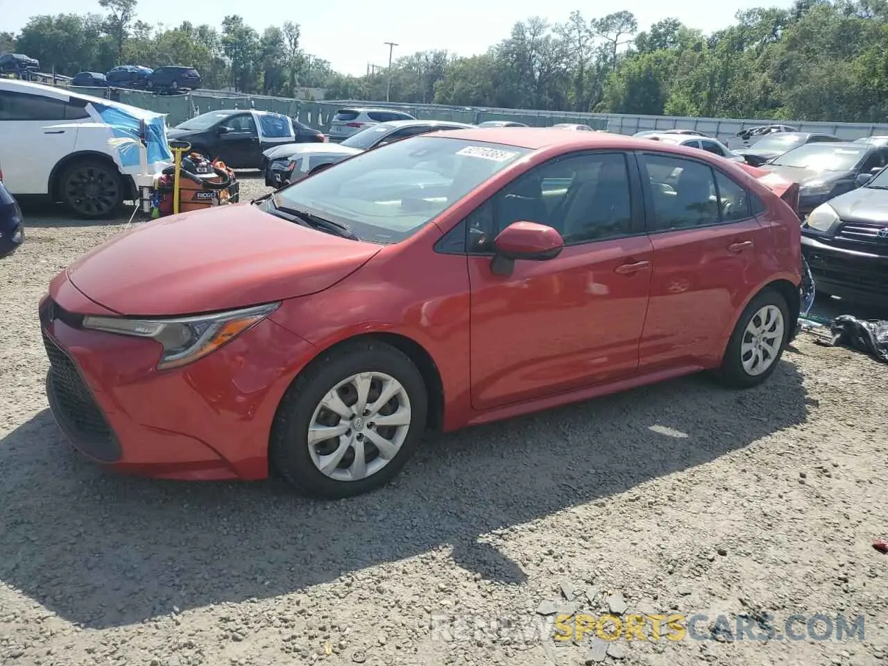1 Photograph of a damaged car JTDEPRAE2LJ020720 TOYOTA COROLLA 2020