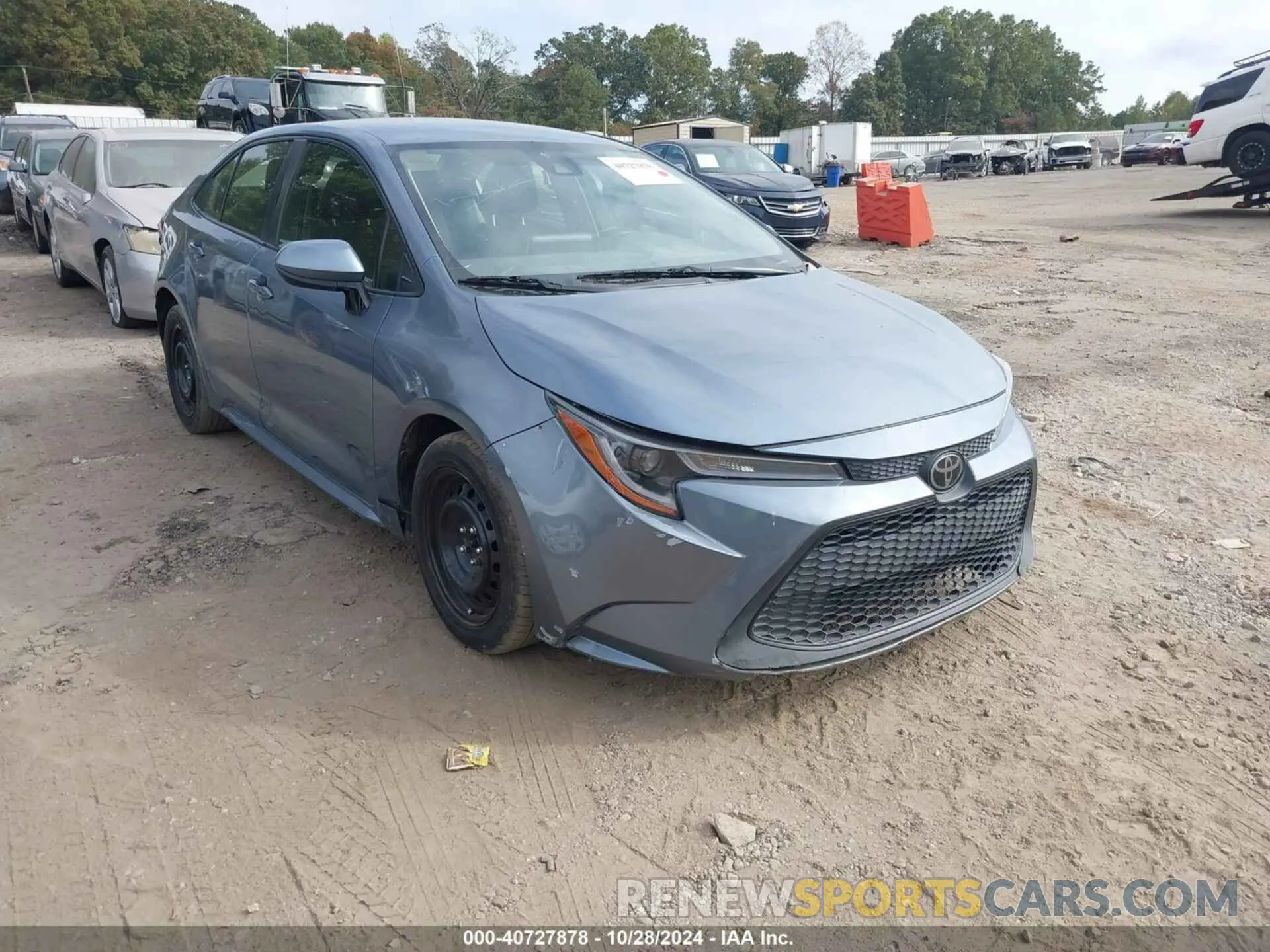 1 Photograph of a damaged car JTDEPRAE2LJ025738 TOYOTA COROLLA 2020
