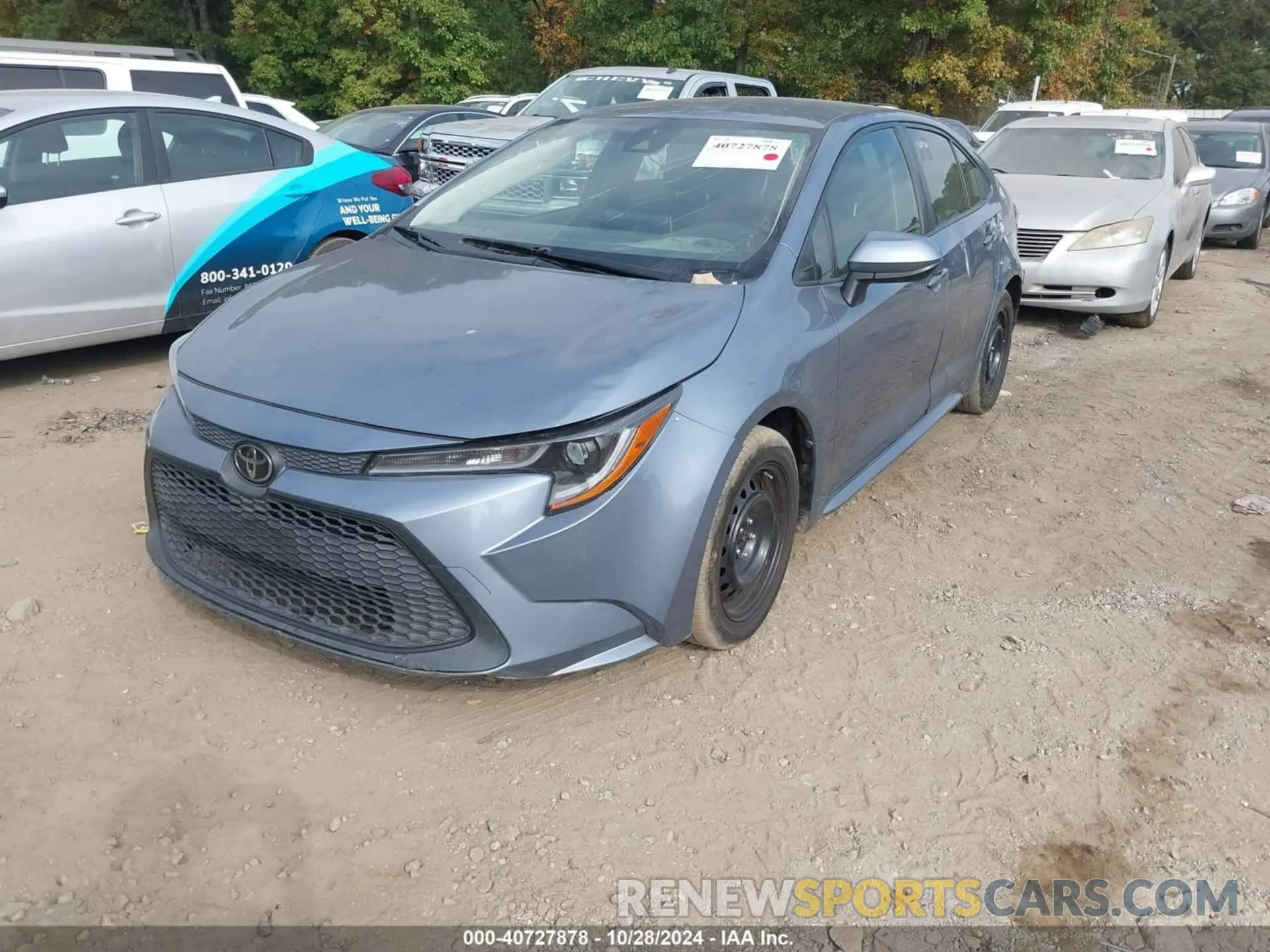 2 Photograph of a damaged car JTDEPRAE2LJ025738 TOYOTA COROLLA 2020