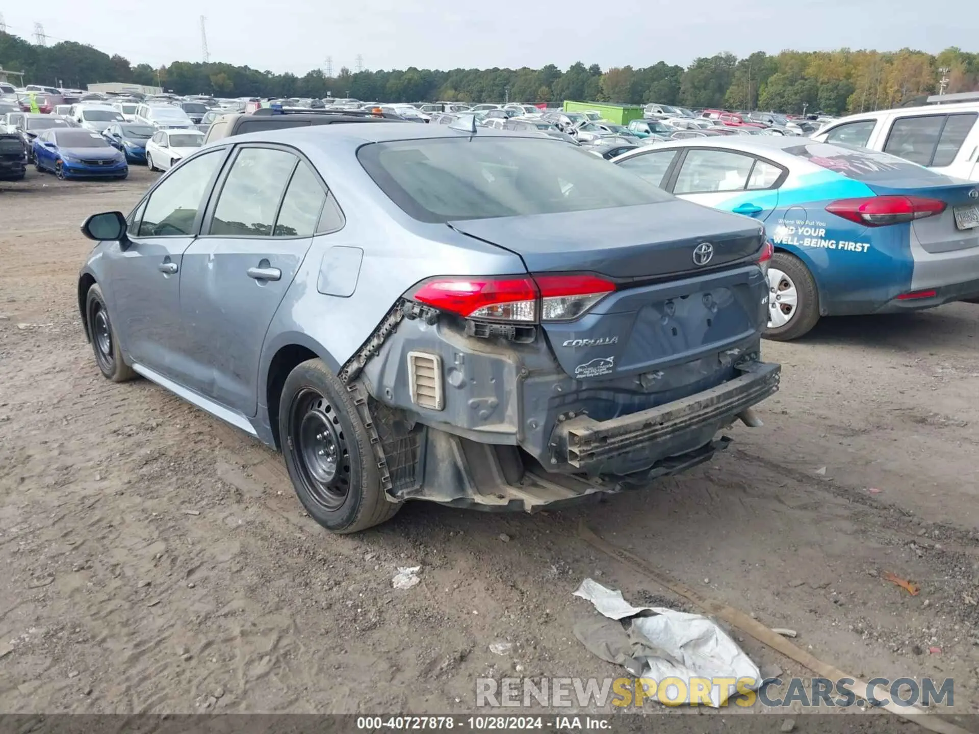 3 Photograph of a damaged car JTDEPRAE2LJ025738 TOYOTA COROLLA 2020