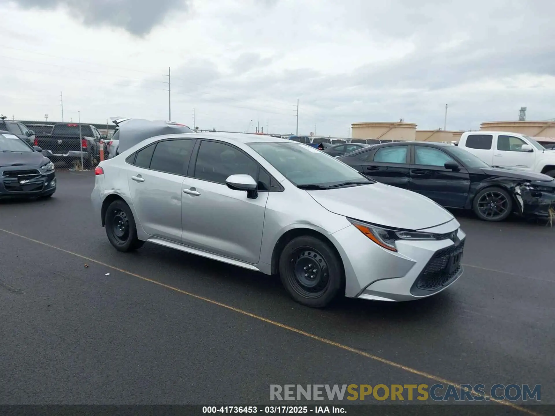 1 Photograph of a damaged car JTDEPRAE2LJ026338 TOYOTA COROLLA 2020