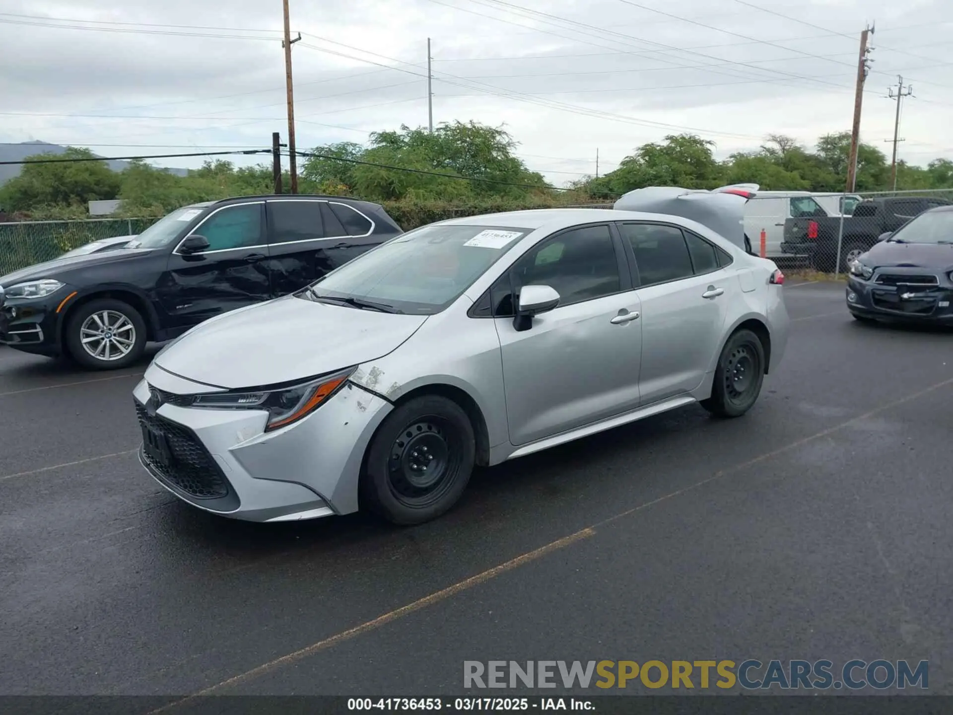 2 Photograph of a damaged car JTDEPRAE2LJ026338 TOYOTA COROLLA 2020