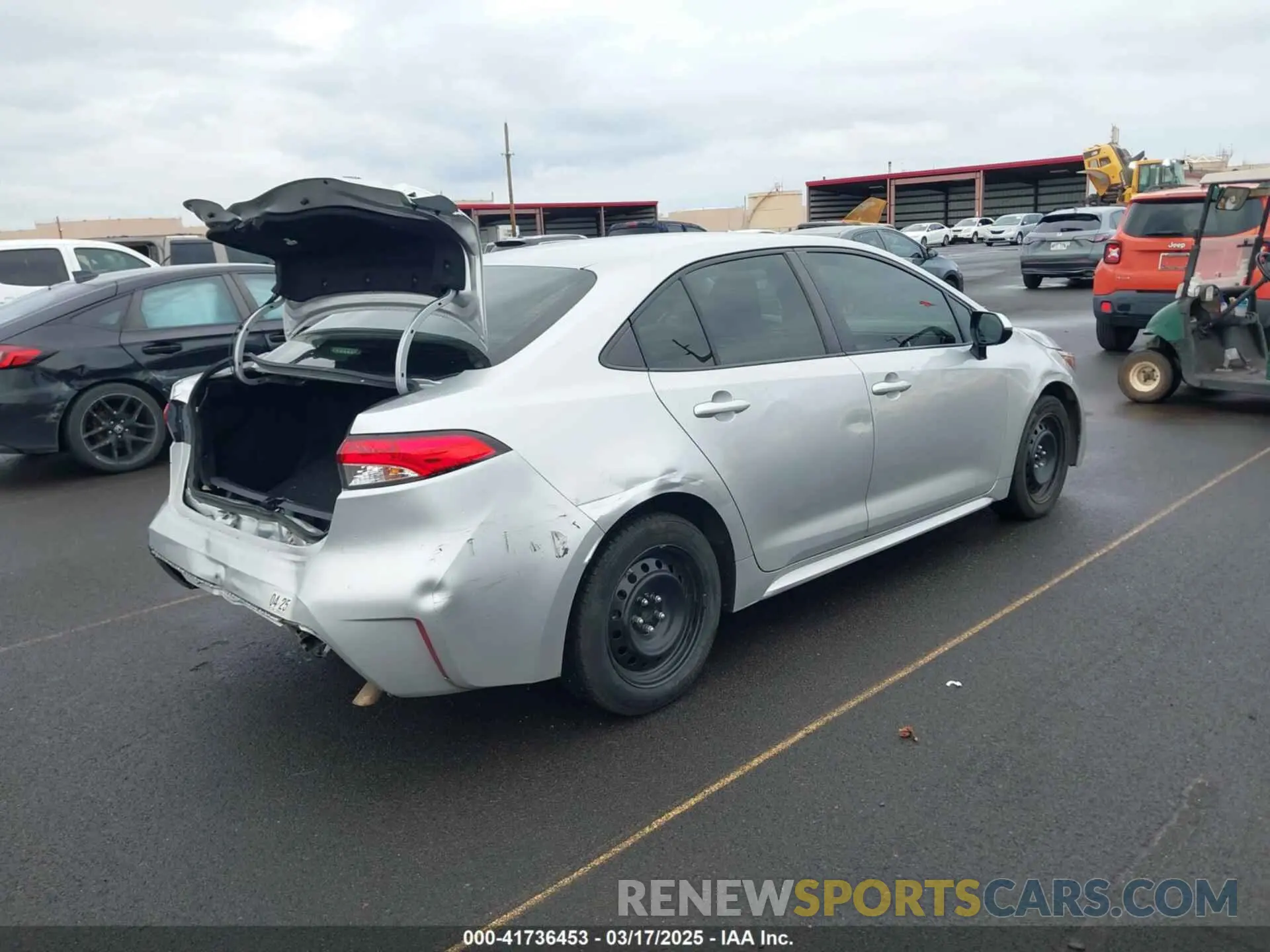 4 Photograph of a damaged car JTDEPRAE2LJ026338 TOYOTA COROLLA 2020