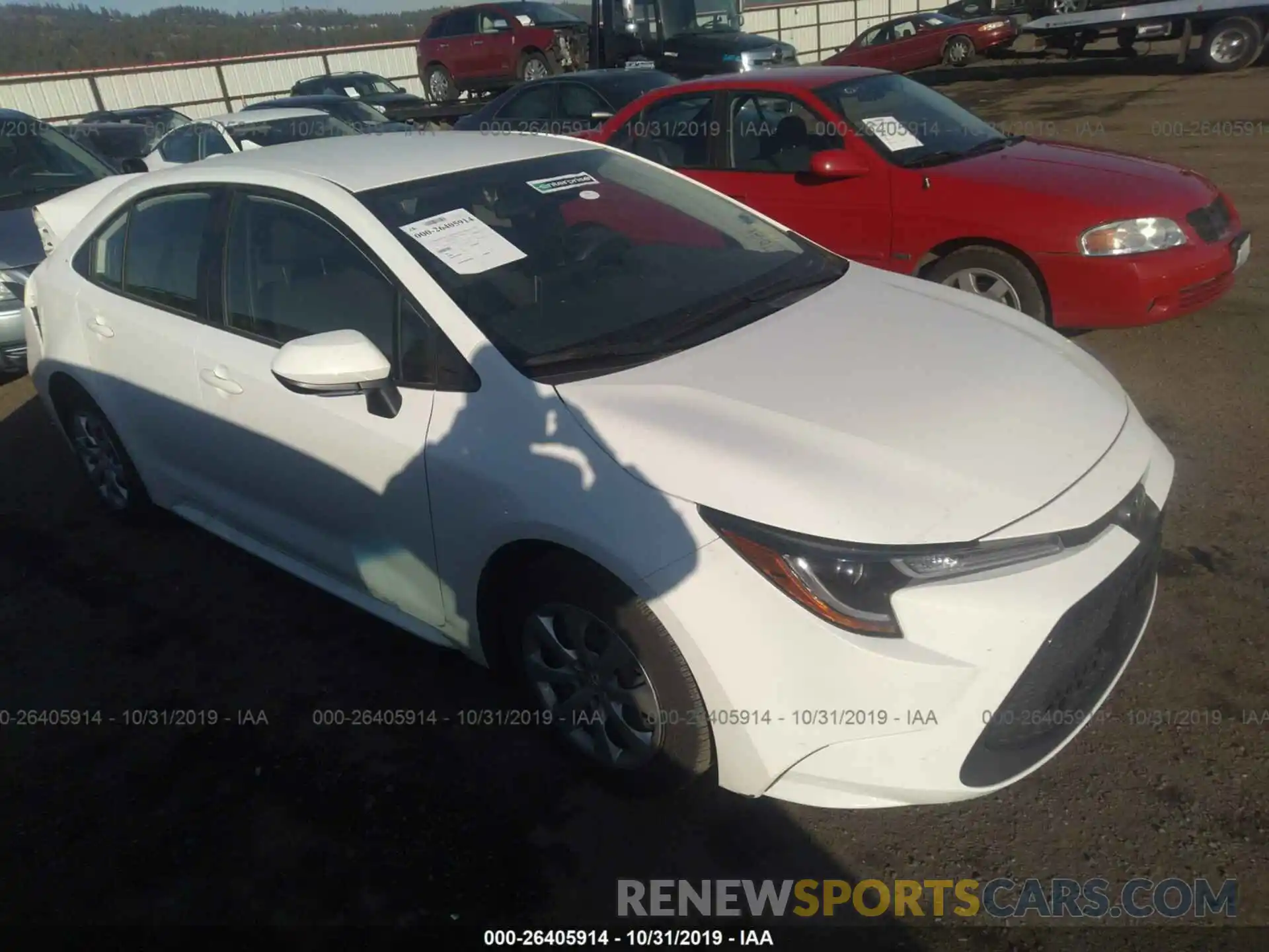 1 Photograph of a damaged car JTDEPRAE2LJ027490 TOYOTA COROLLA 2020