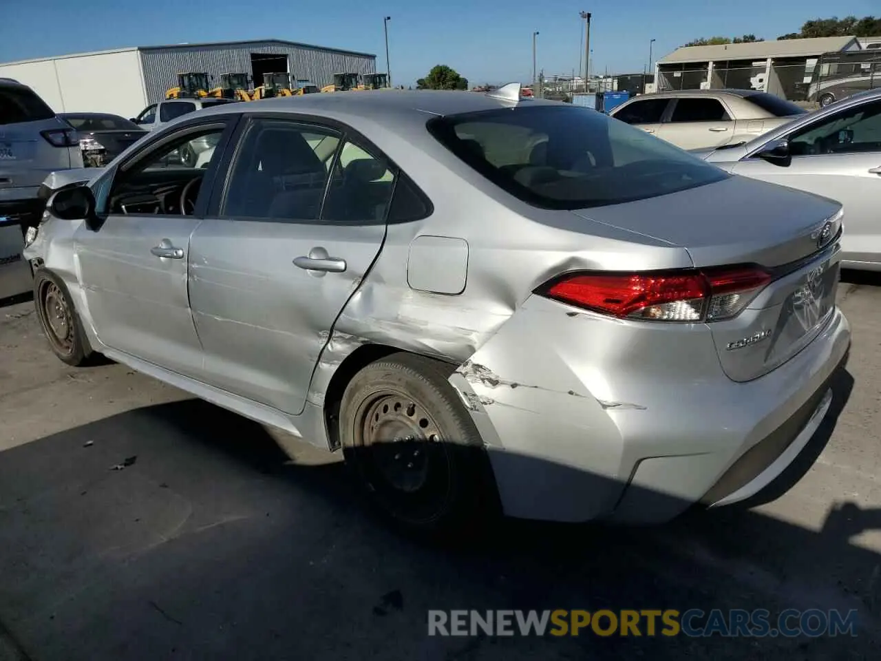 2 Photograph of a damaged car JTDEPRAE2LJ028445 TOYOTA COROLLA 2020