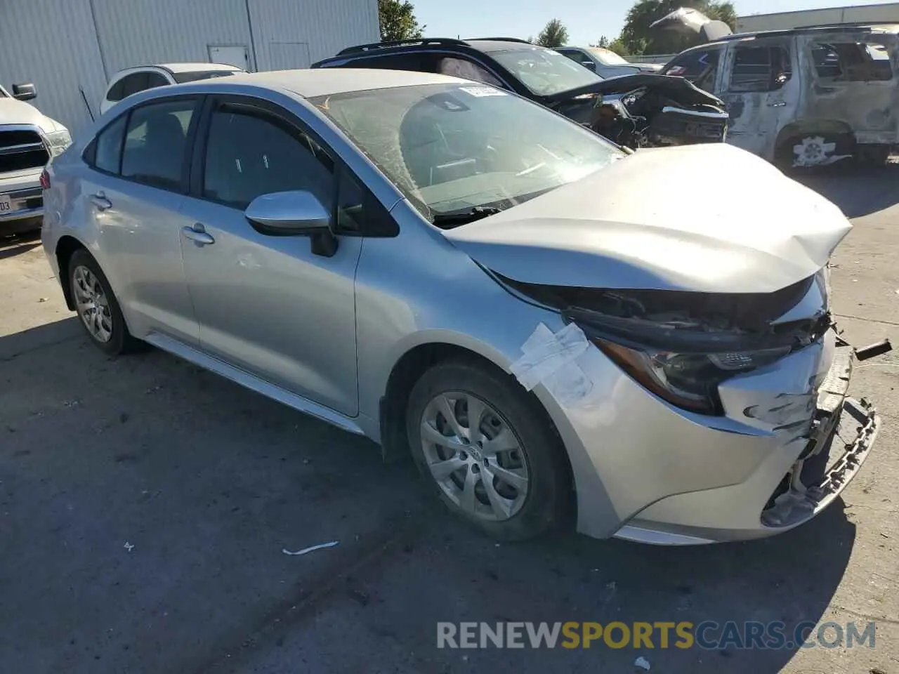 4 Photograph of a damaged car JTDEPRAE2LJ028445 TOYOTA COROLLA 2020