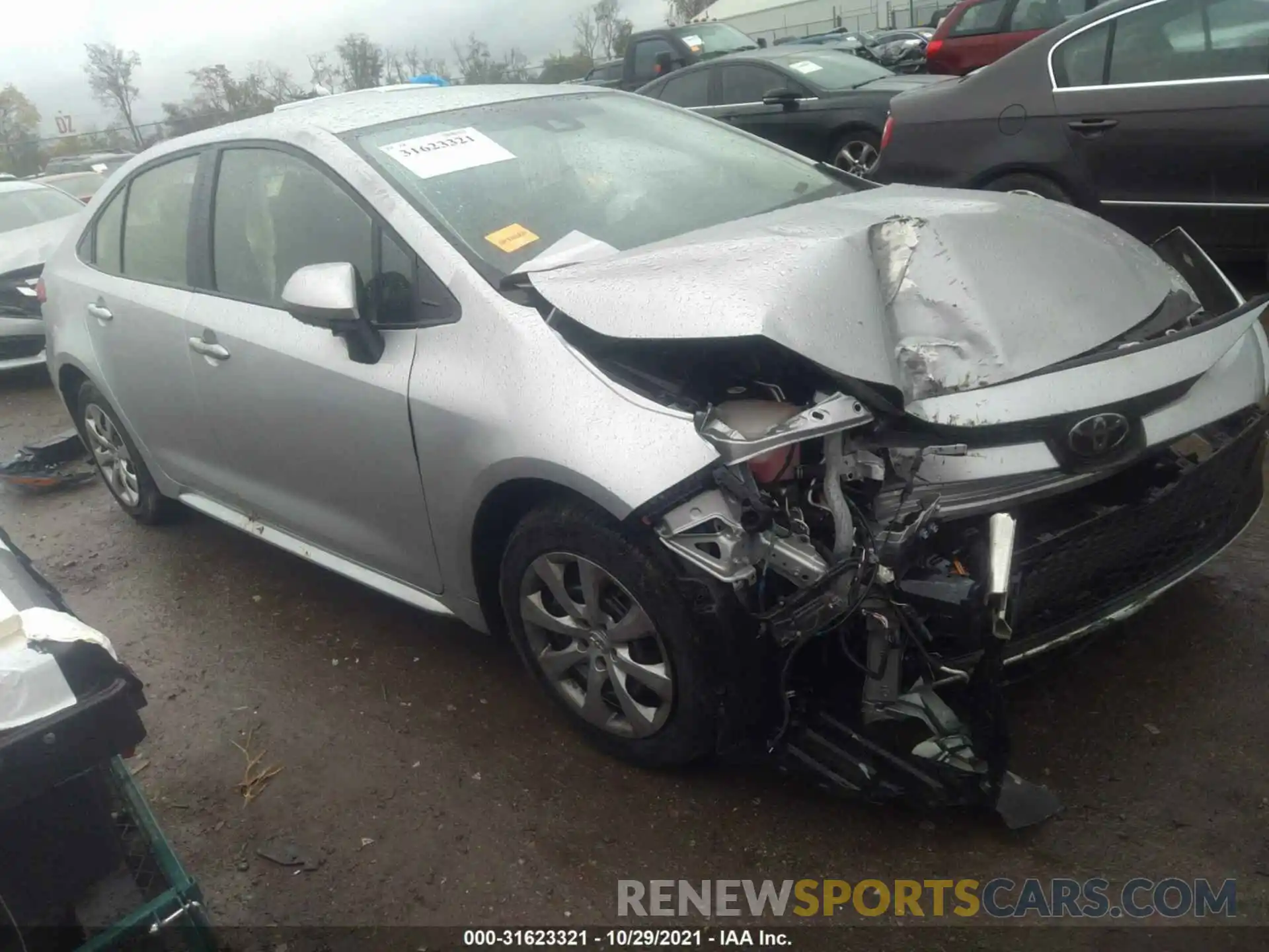 1 Photograph of a damaged car JTDEPRAE2LJ028655 TOYOTA COROLLA 2020