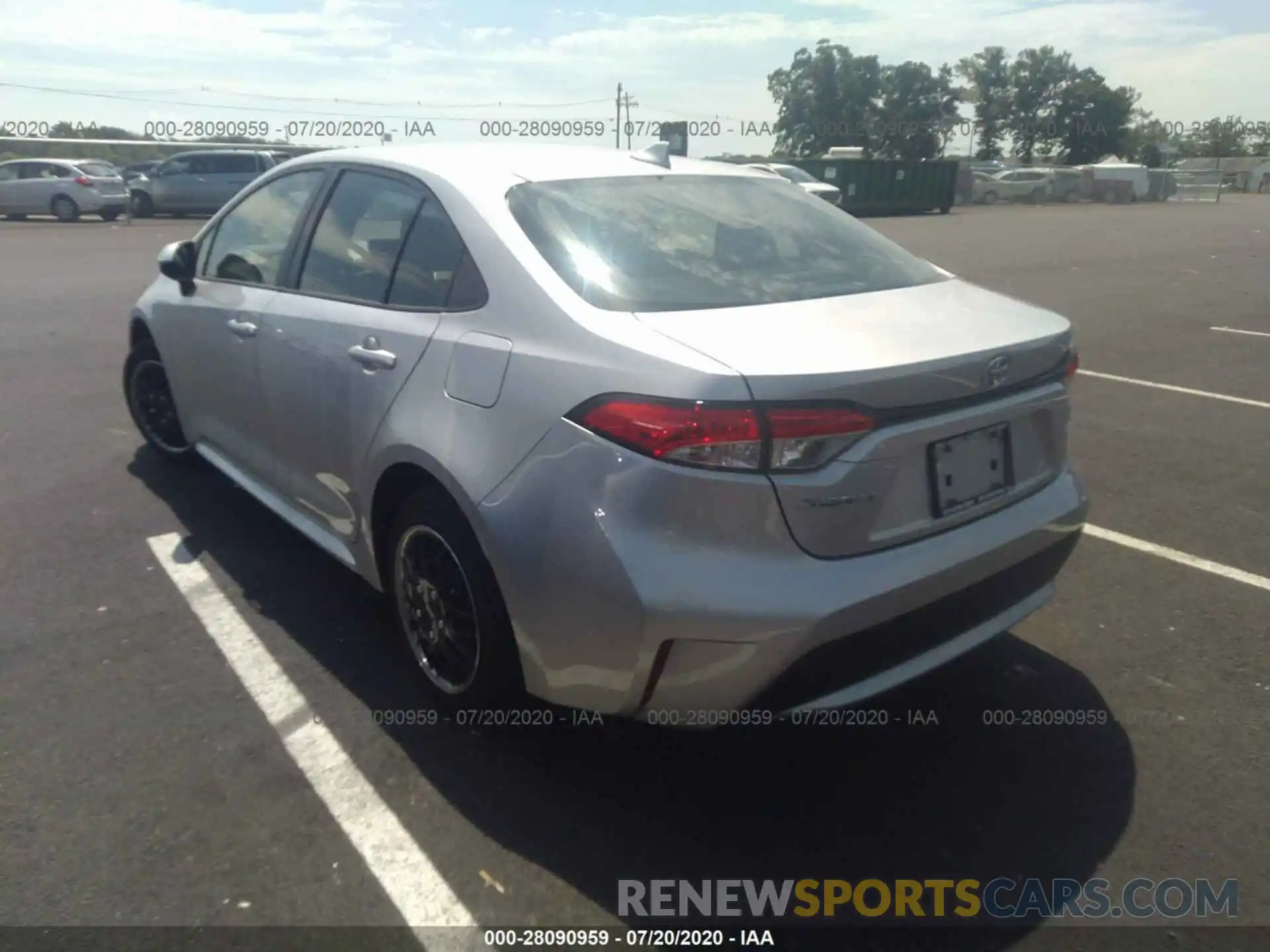 3 Photograph of a damaged car JTDEPRAE2LJ029434 TOYOTA COROLLA 2020