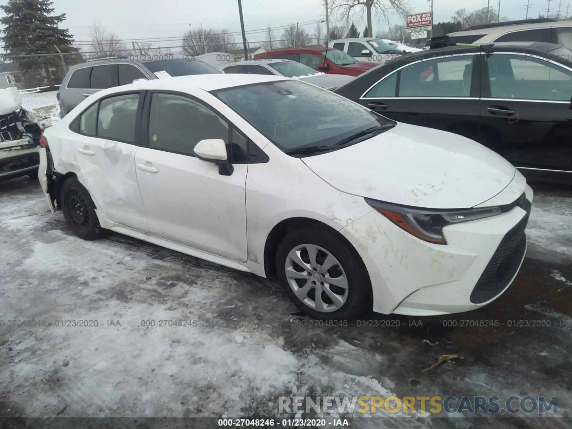 1 Photograph of a damaged car JTDEPRAE2LJ031474 TOYOTA COROLLA 2020