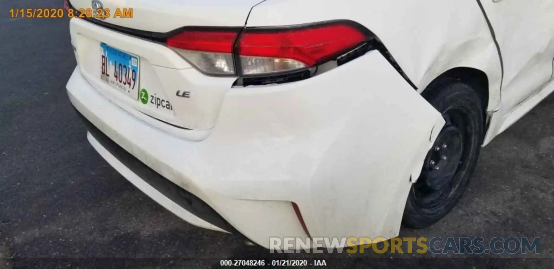 12 Photograph of a damaged car JTDEPRAE2LJ031474 TOYOTA COROLLA 2020