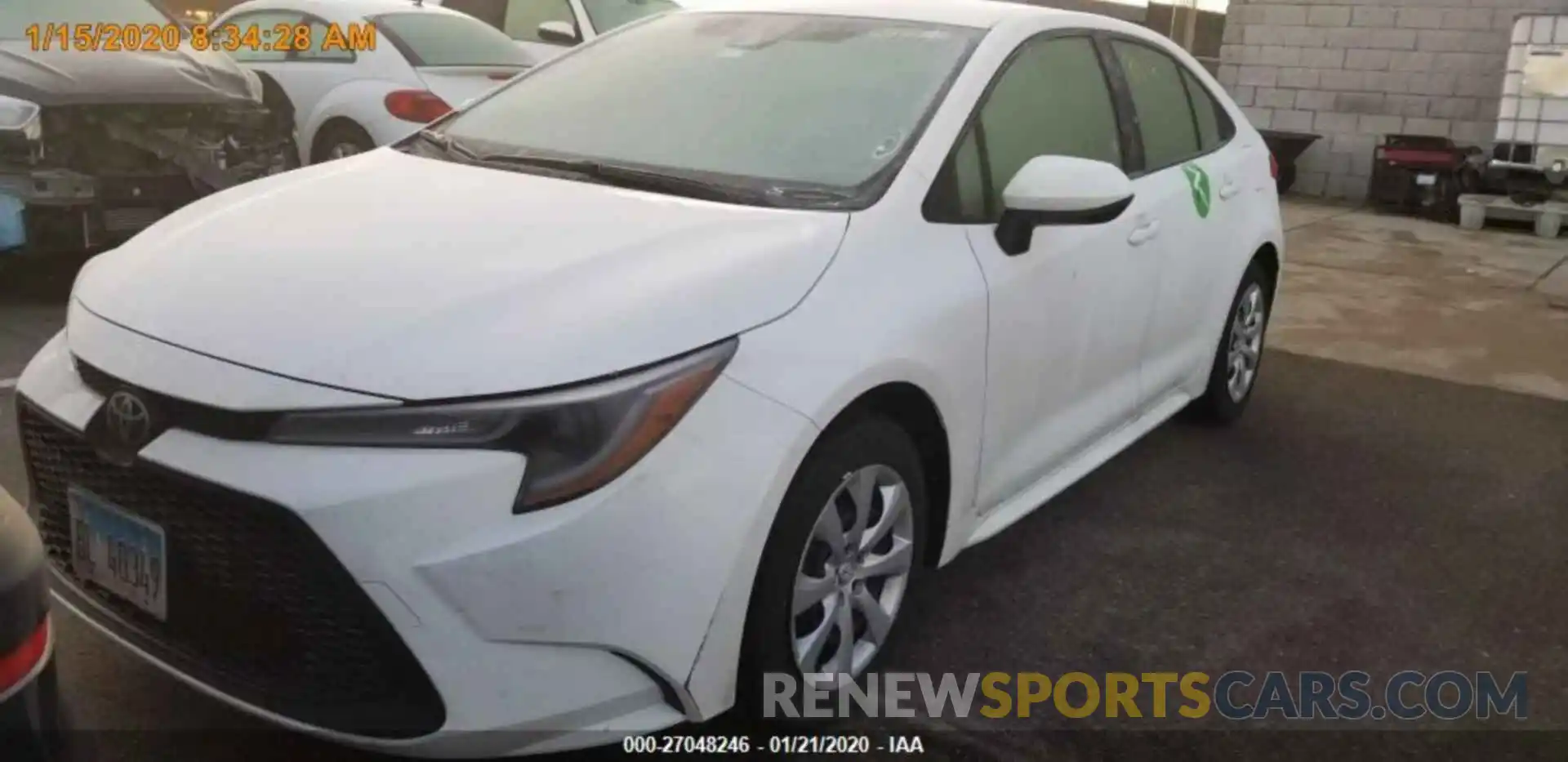 13 Photograph of a damaged car JTDEPRAE2LJ031474 TOYOTA COROLLA 2020