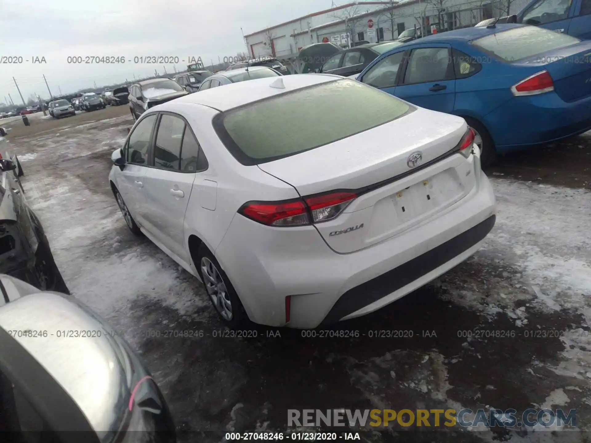 3 Photograph of a damaged car JTDEPRAE2LJ031474 TOYOTA COROLLA 2020