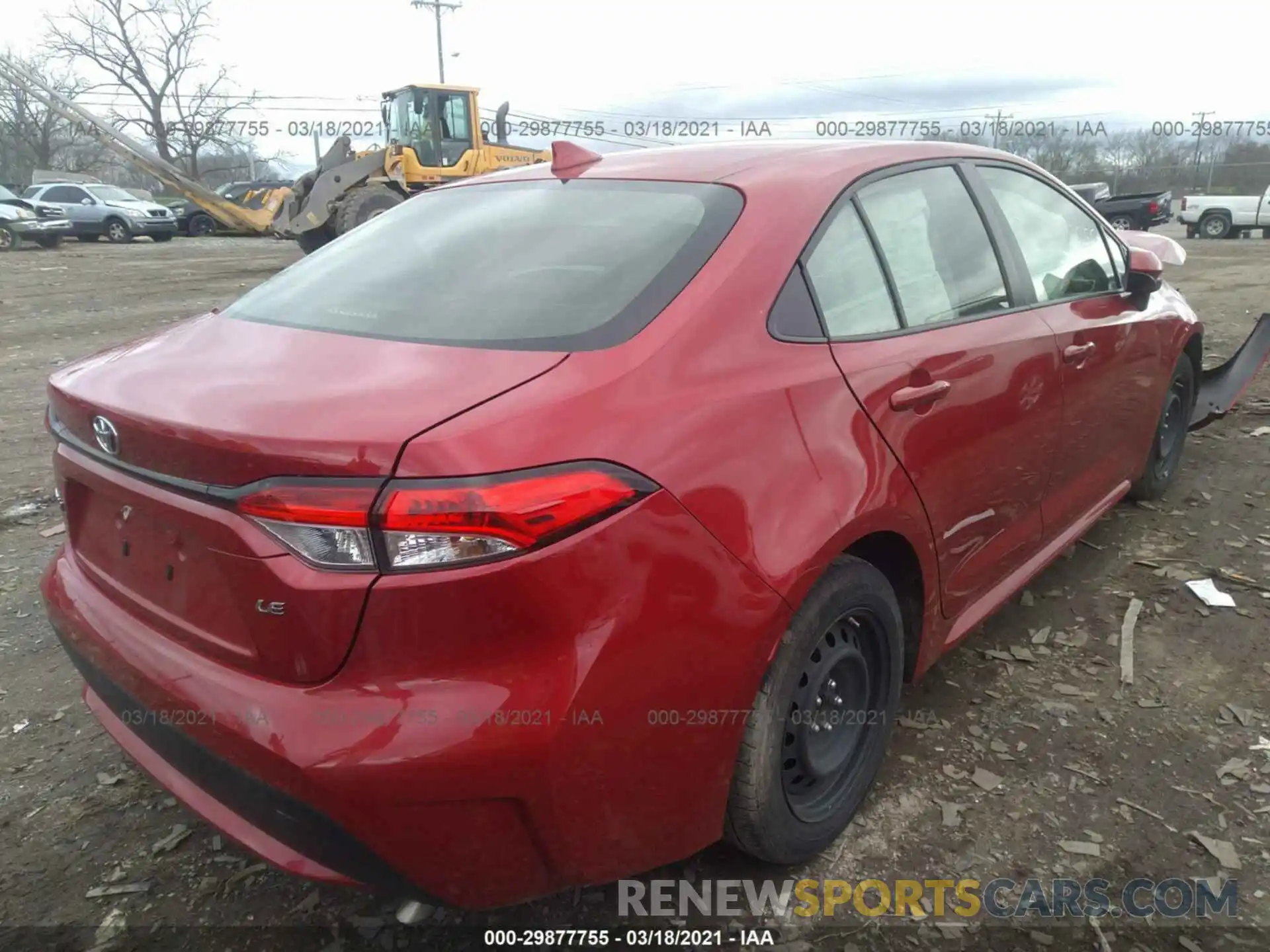 4 Photograph of a damaged car JTDEPRAE2LJ033659 TOYOTA COROLLA 2020