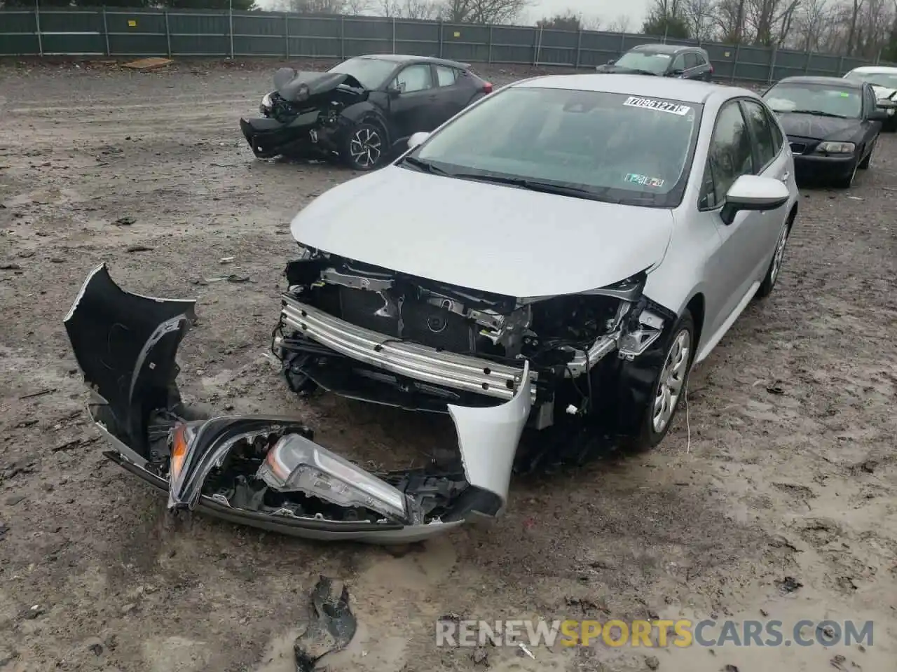 2 Photograph of a damaged car JTDEPRAE2LJ038120 TOYOTA COROLLA 2020