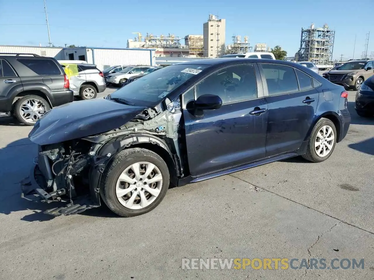 1 Photograph of a damaged car JTDEPRAE2LJ038862 TOYOTA COROLLA 2020