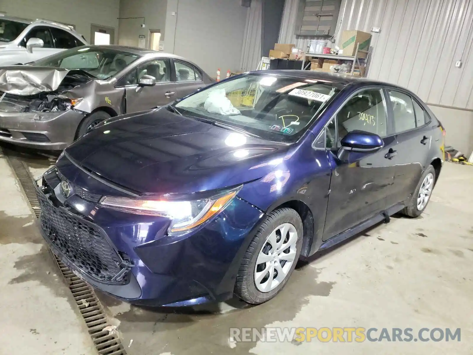 2 Photograph of a damaged car JTDEPRAE2LJ038991 TOYOTA COROLLA 2020