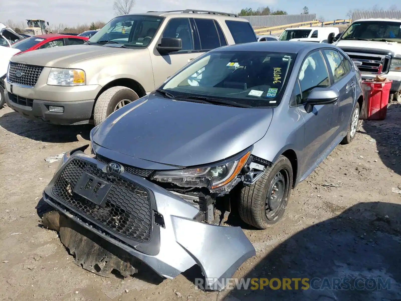 2 Photograph of a damaged car JTDEPRAE2LJ041261 TOYOTA COROLLA 2020