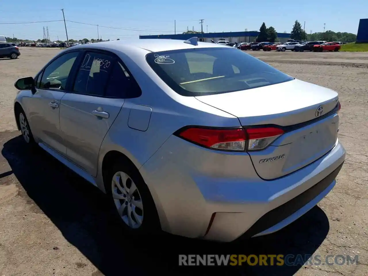 3 Photograph of a damaged car JTDEPRAE2LJ042250 TOYOTA COROLLA 2020