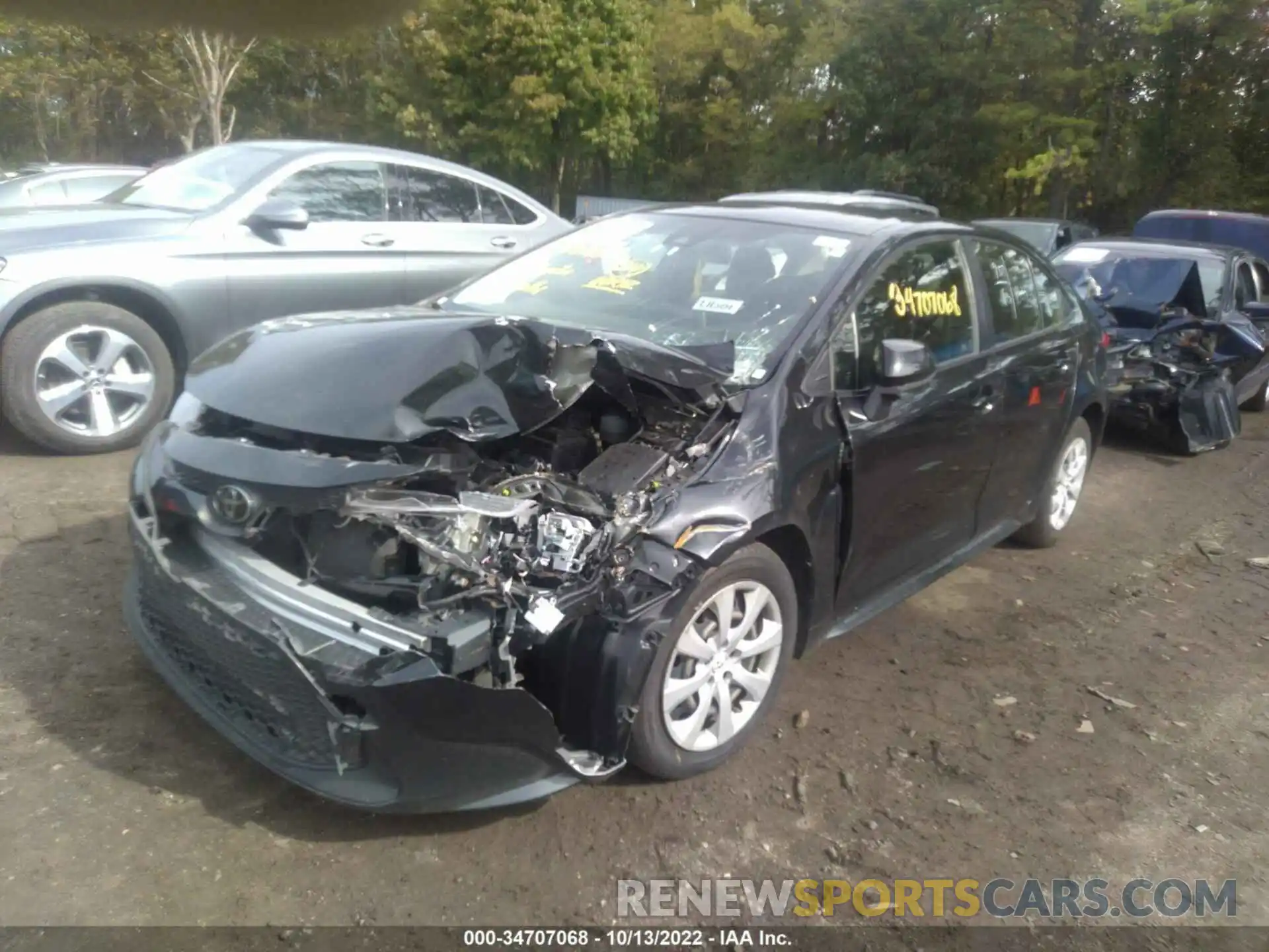 2 Photograph of a damaged car JTDEPRAE2LJ042801 TOYOTA COROLLA 2020