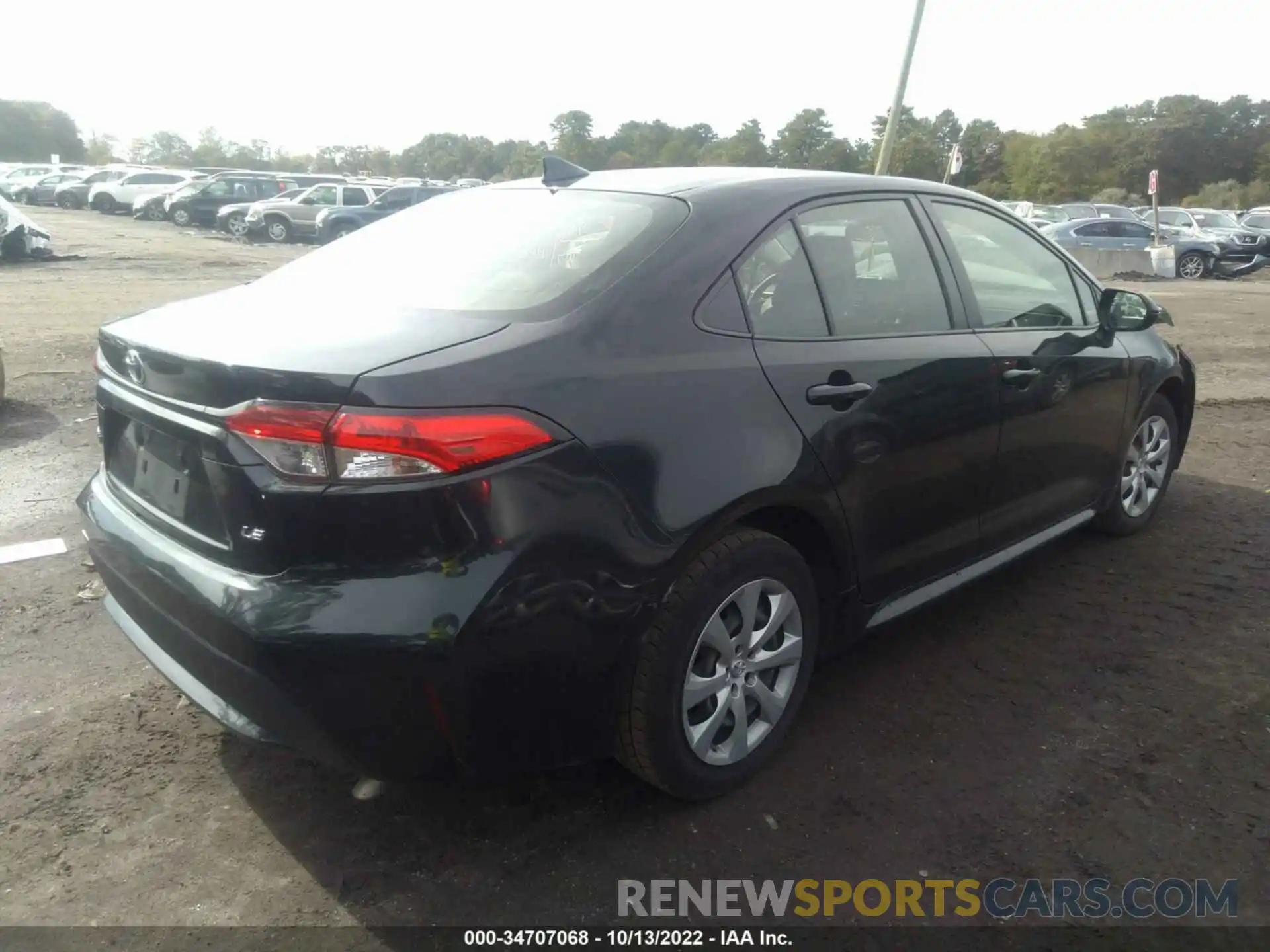 4 Photograph of a damaged car JTDEPRAE2LJ042801 TOYOTA COROLLA 2020