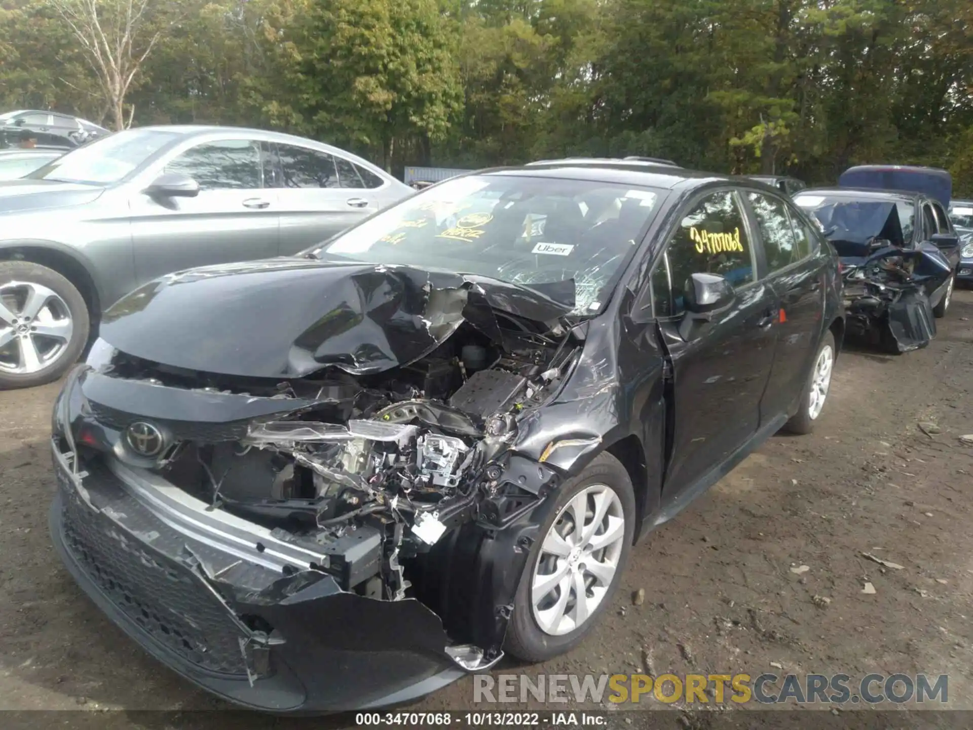 6 Photograph of a damaged car JTDEPRAE2LJ042801 TOYOTA COROLLA 2020