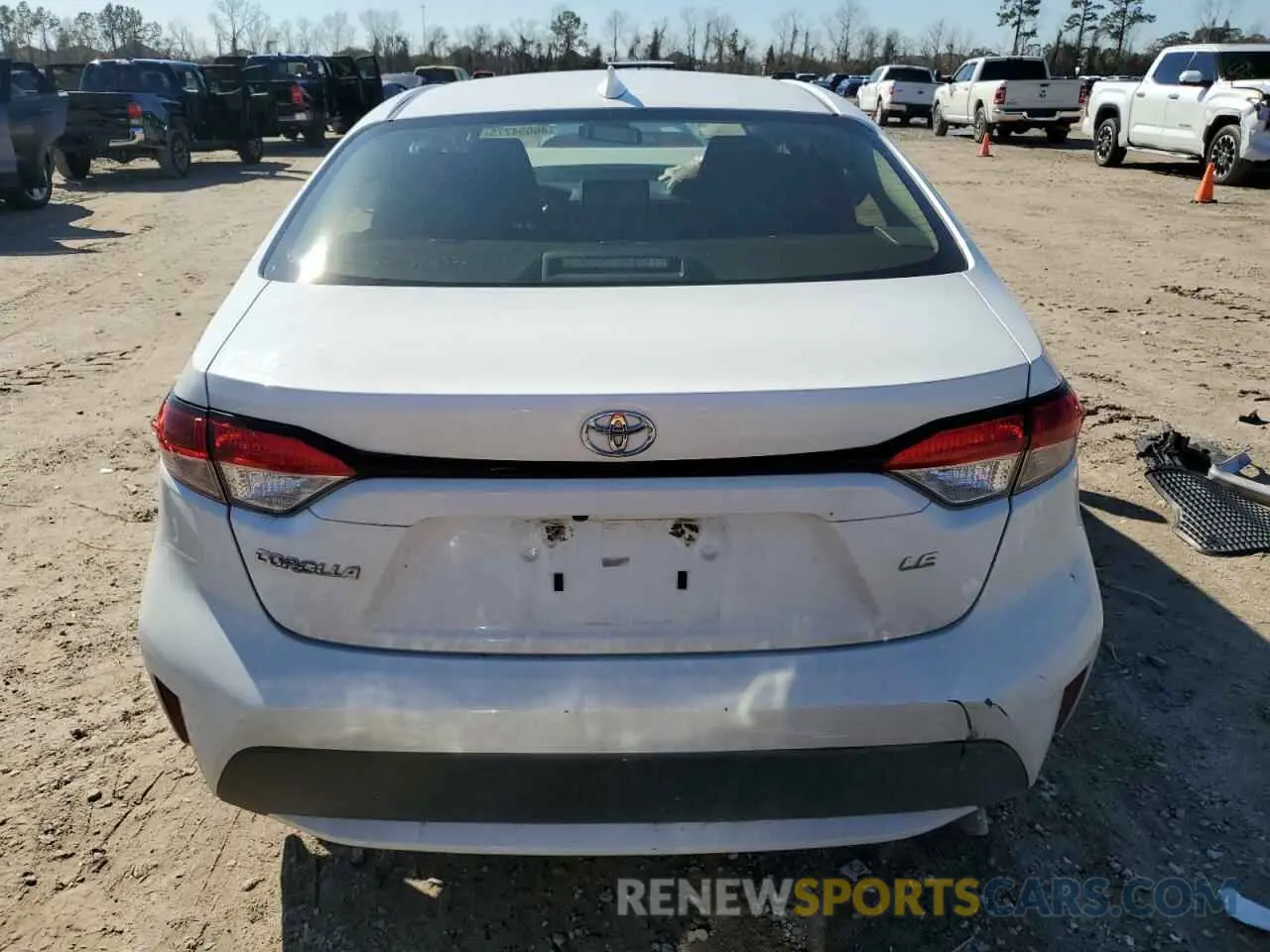 6 Photograph of a damaged car JTDEPRAE2LJ043415 TOYOTA COROLLA 2020