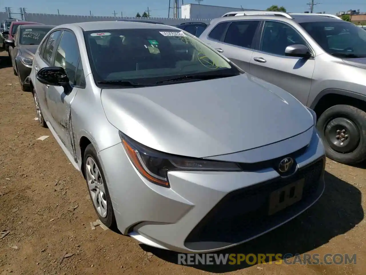 1 Photograph of a damaged car JTDEPRAE2LJ047125 TOYOTA COROLLA 2020