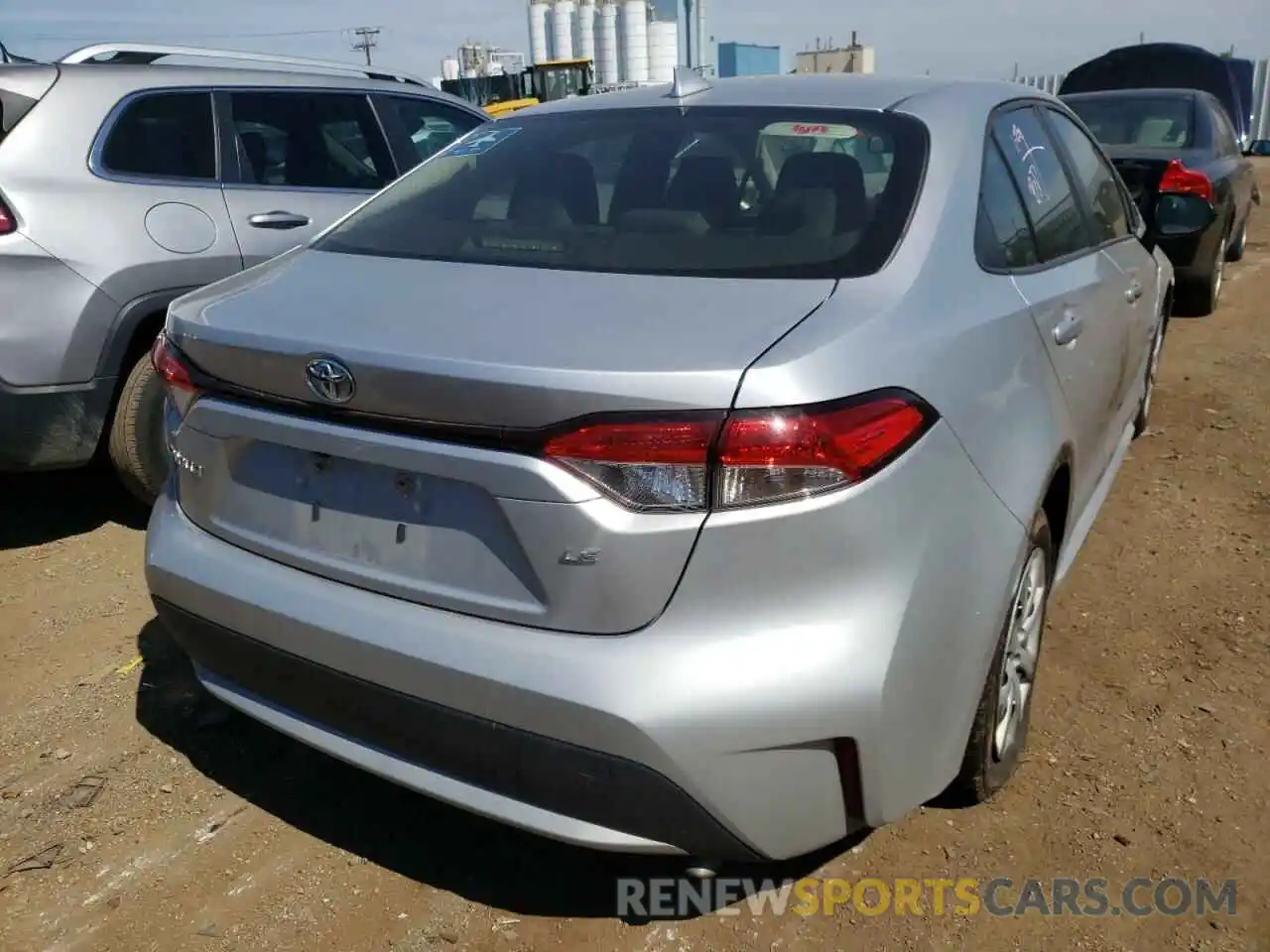 4 Photograph of a damaged car JTDEPRAE2LJ047125 TOYOTA COROLLA 2020