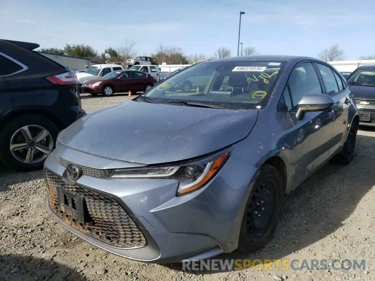 2 Photograph of a damaged car JTDEPRAE2LJ051627 TOYOTA COROLLA 2020