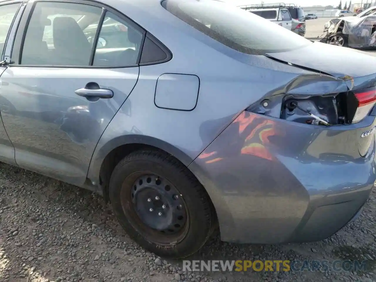 9 Photograph of a damaged car JTDEPRAE2LJ051627 TOYOTA COROLLA 2020