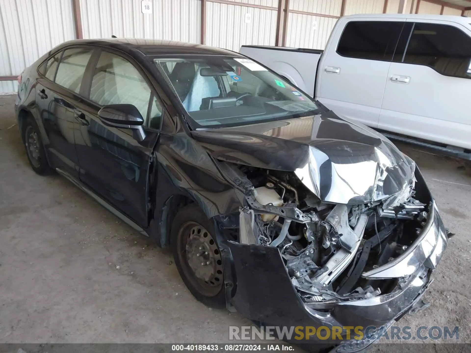 1 Photograph of a damaged car JTDEPRAE2LJ056245 TOYOTA COROLLA 2020