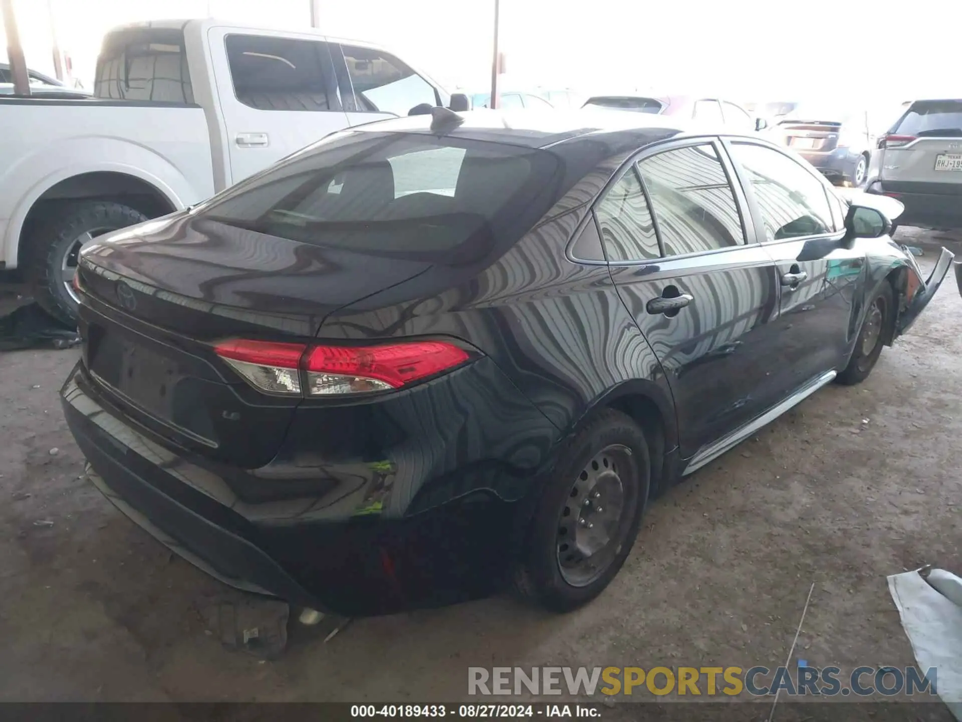4 Photograph of a damaged car JTDEPRAE2LJ056245 TOYOTA COROLLA 2020