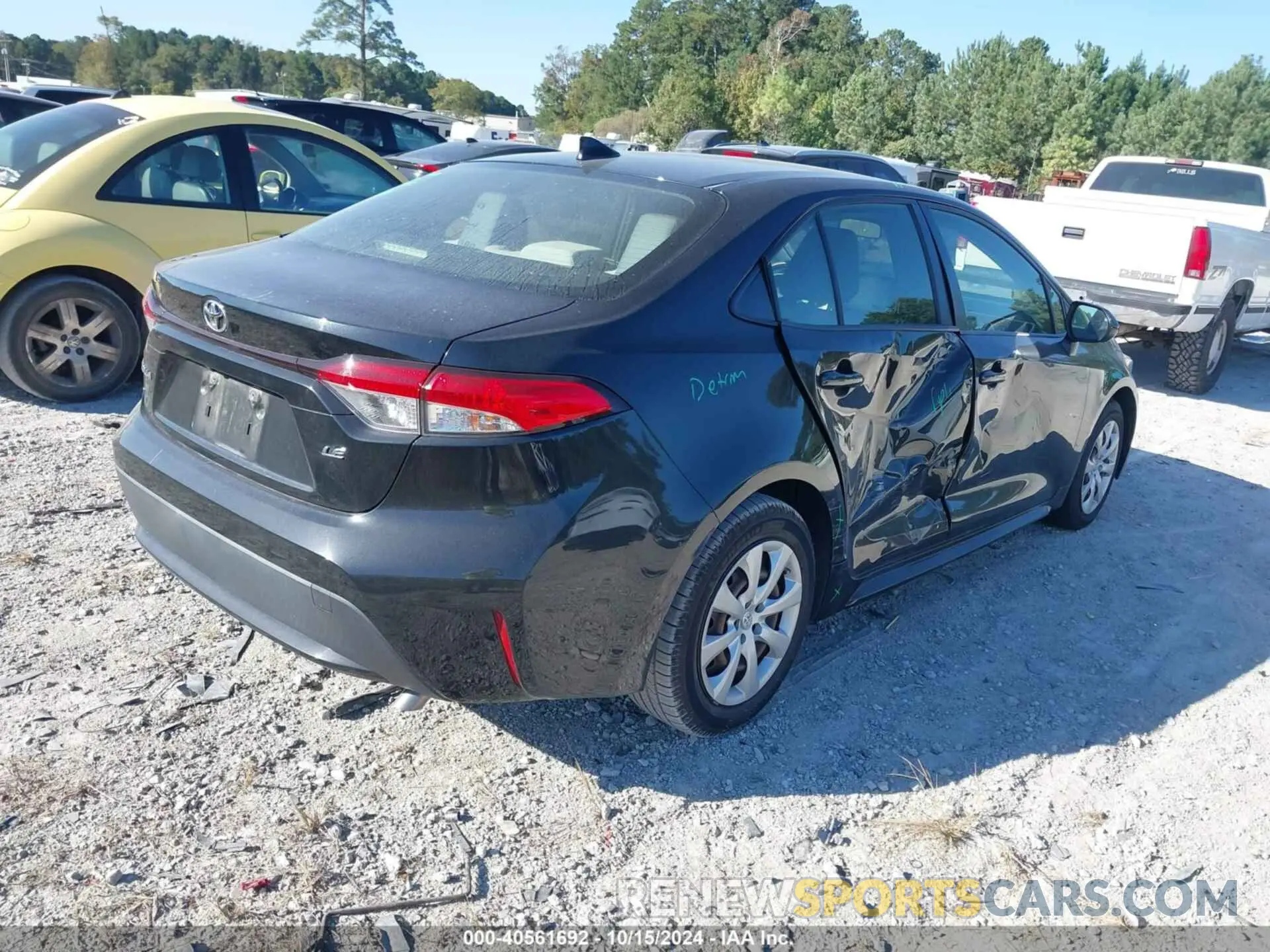 4 Photograph of a damaged car JTDEPRAE2LJ059243 TOYOTA COROLLA 2020