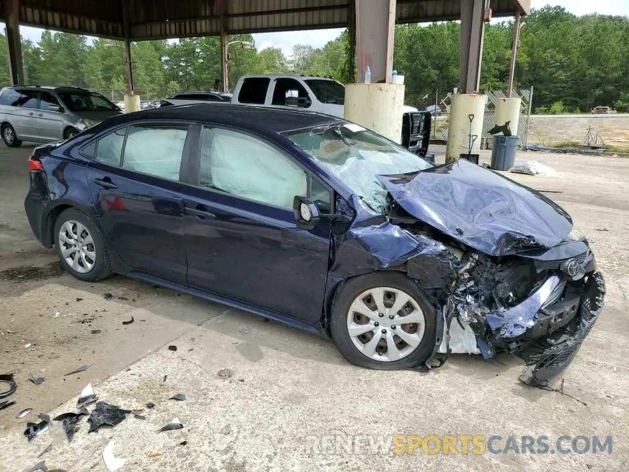 4 Photograph of a damaged car JTDEPRAE2LJ061137 TOYOTA COROLLA 2020