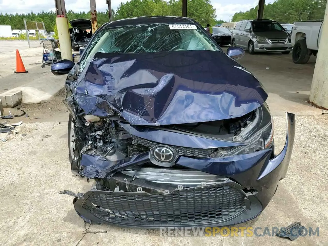 5 Photograph of a damaged car JTDEPRAE2LJ061137 TOYOTA COROLLA 2020