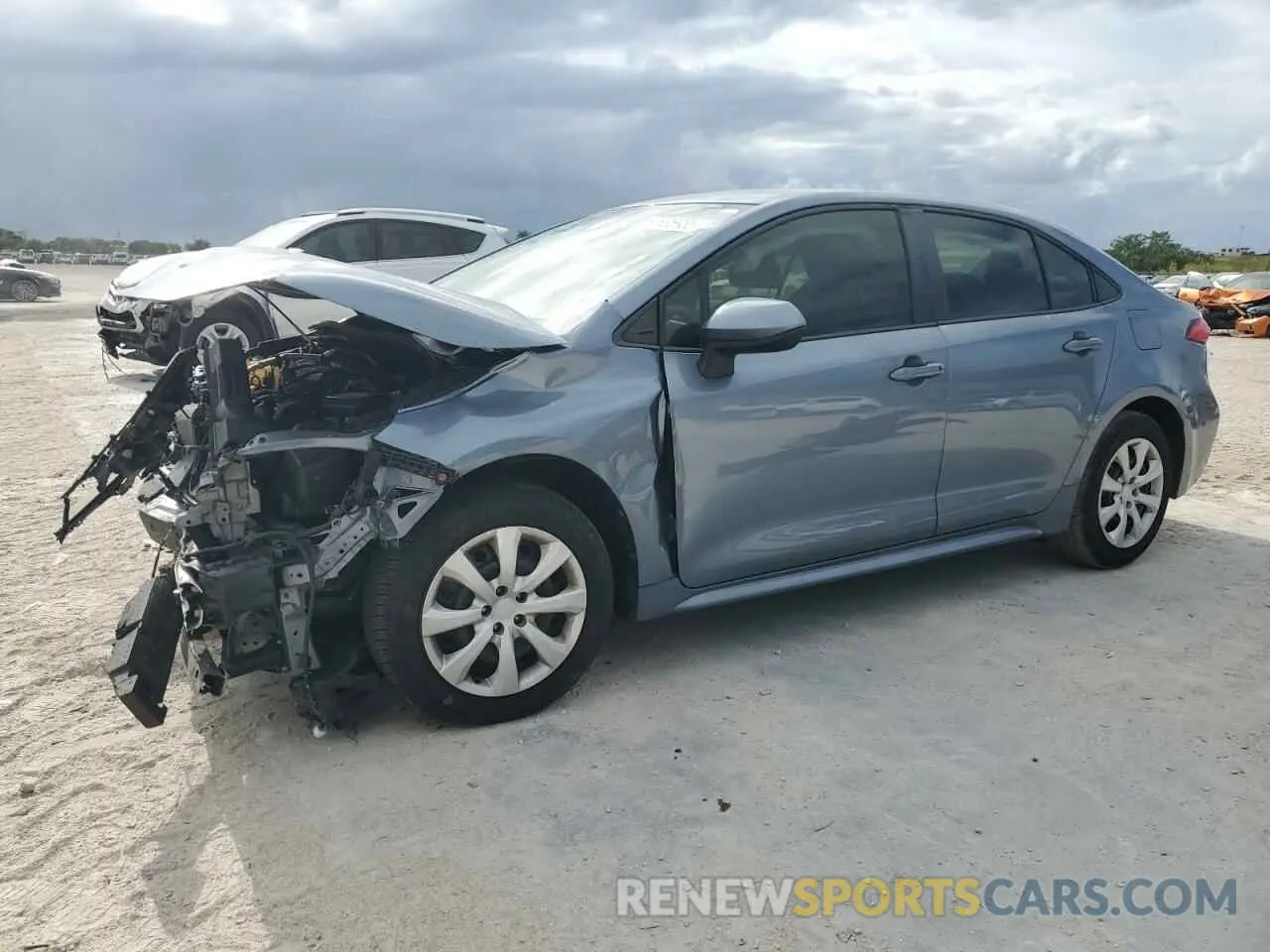 1 Photograph of a damaged car JTDEPRAE2LJ062661 TOYOTA COROLLA 2020