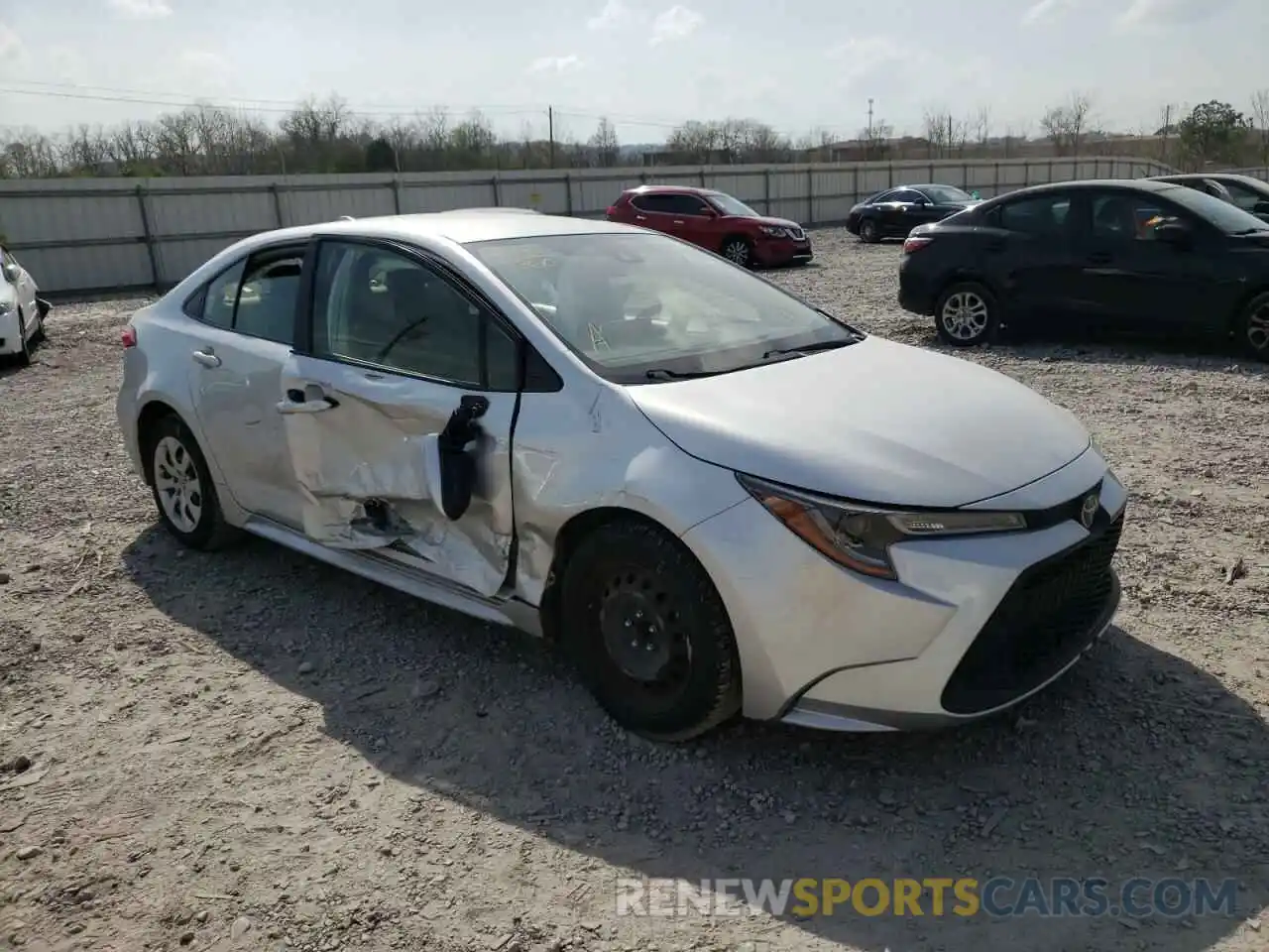 1 Photograph of a damaged car JTDEPRAE2LJ067701 TOYOTA COROLLA 2020