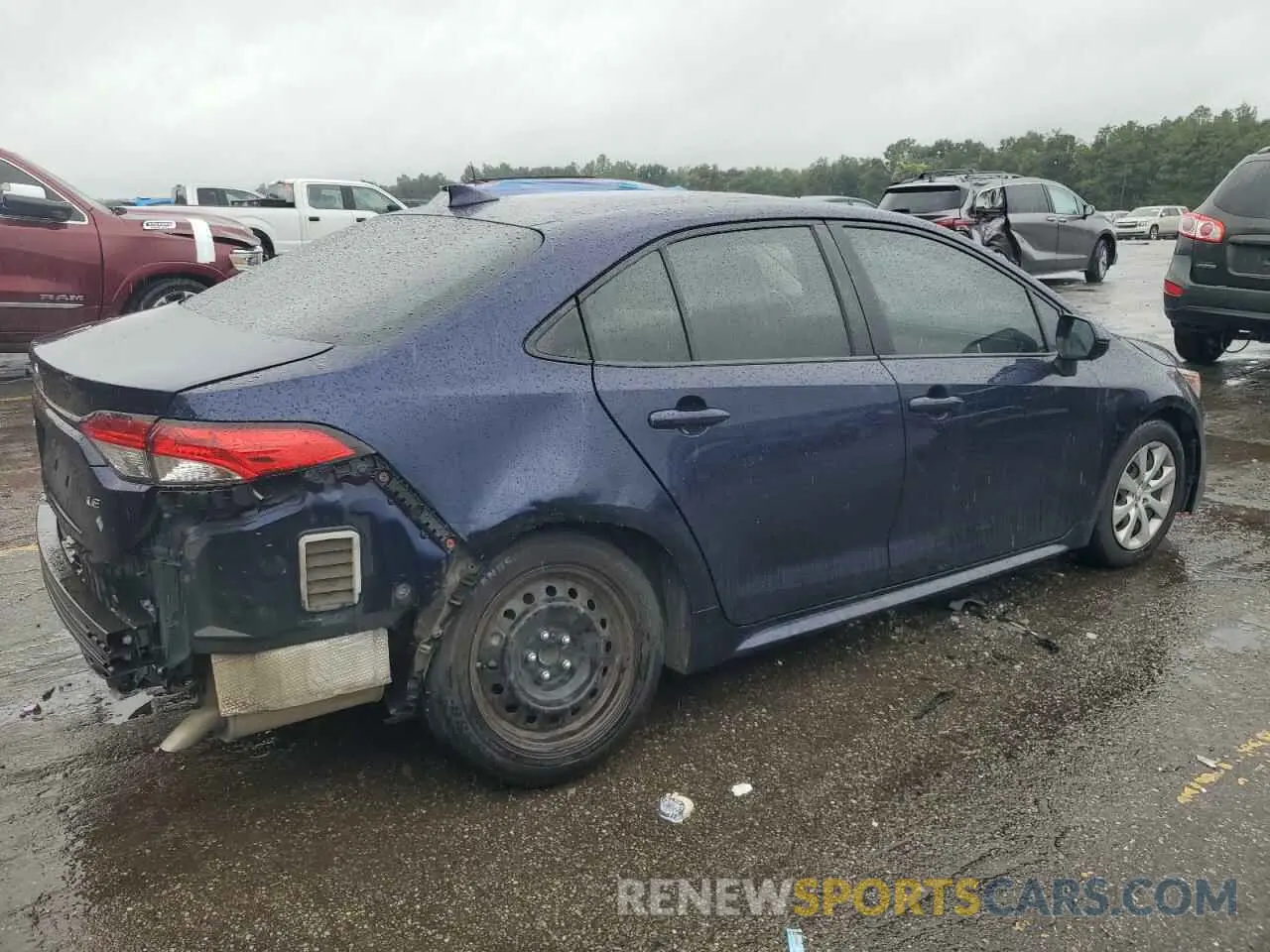 3 Photograph of a damaged car JTDEPRAE2LJ067844 TOYOTA COROLLA 2020