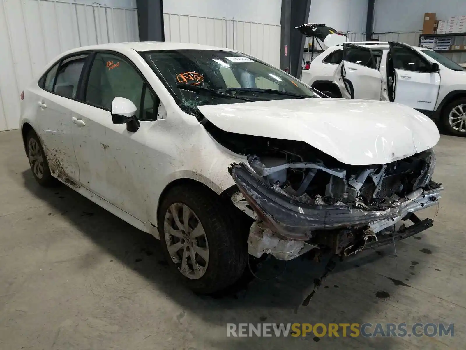 1 Photograph of a damaged car JTDEPRAE2LJ069643 TOYOTA COROLLA 2020