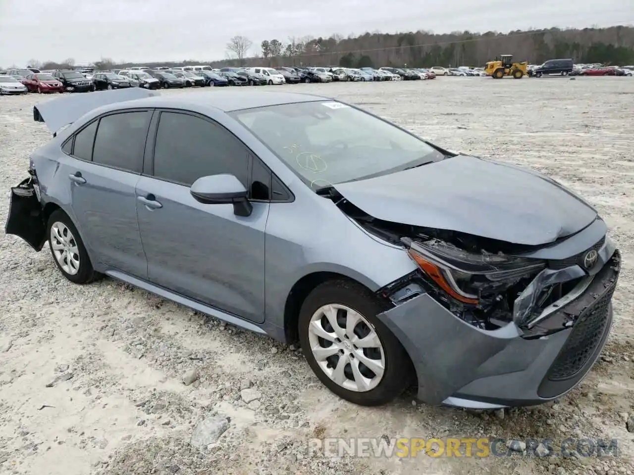 1 Photograph of a damaged car JTDEPRAE2LJ071991 TOYOTA COROLLA 2020