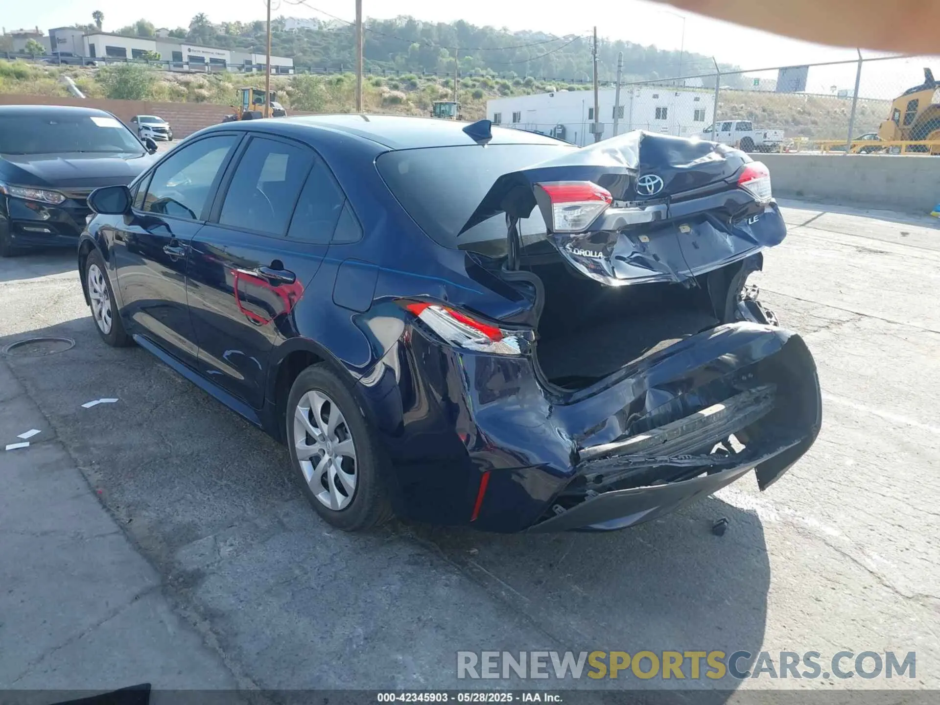 3 Photograph of a damaged car JTDEPRAE2LJ075555 TOYOTA COROLLA 2020
