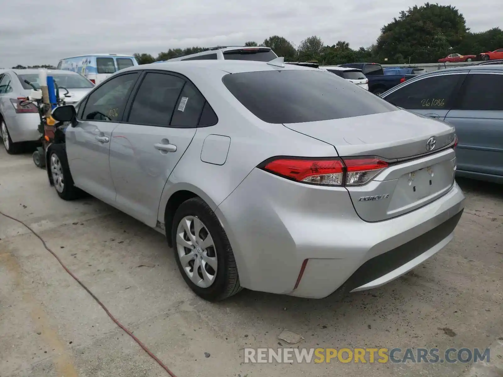 3 Photograph of a damaged car JTDEPRAE2LJ077306 TOYOTA COROLLA 2020