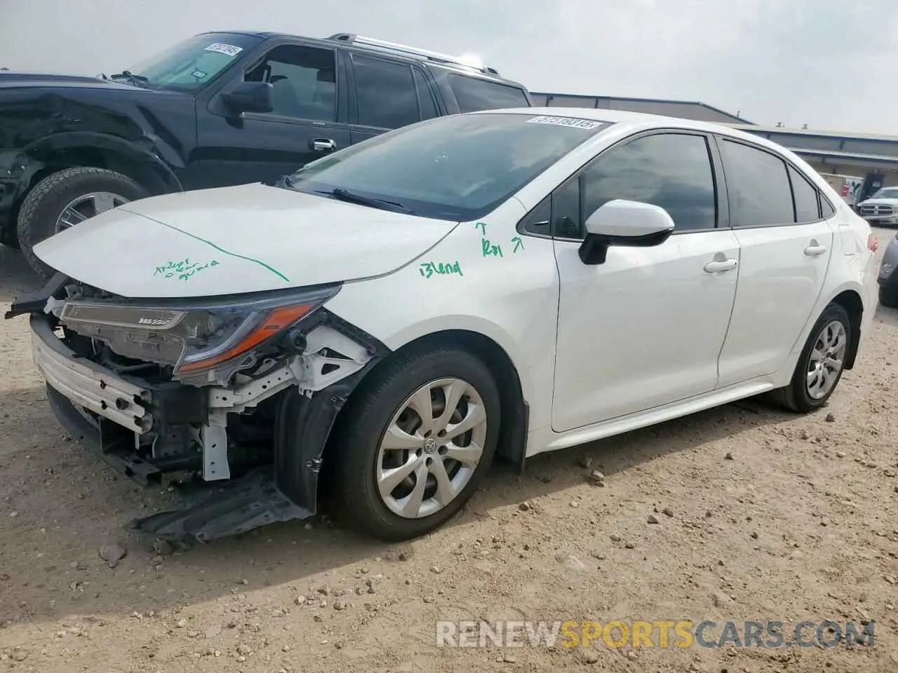 1 Photograph of a damaged car JTDEPRAE2LJ082294 TOYOTA COROLLA 2020