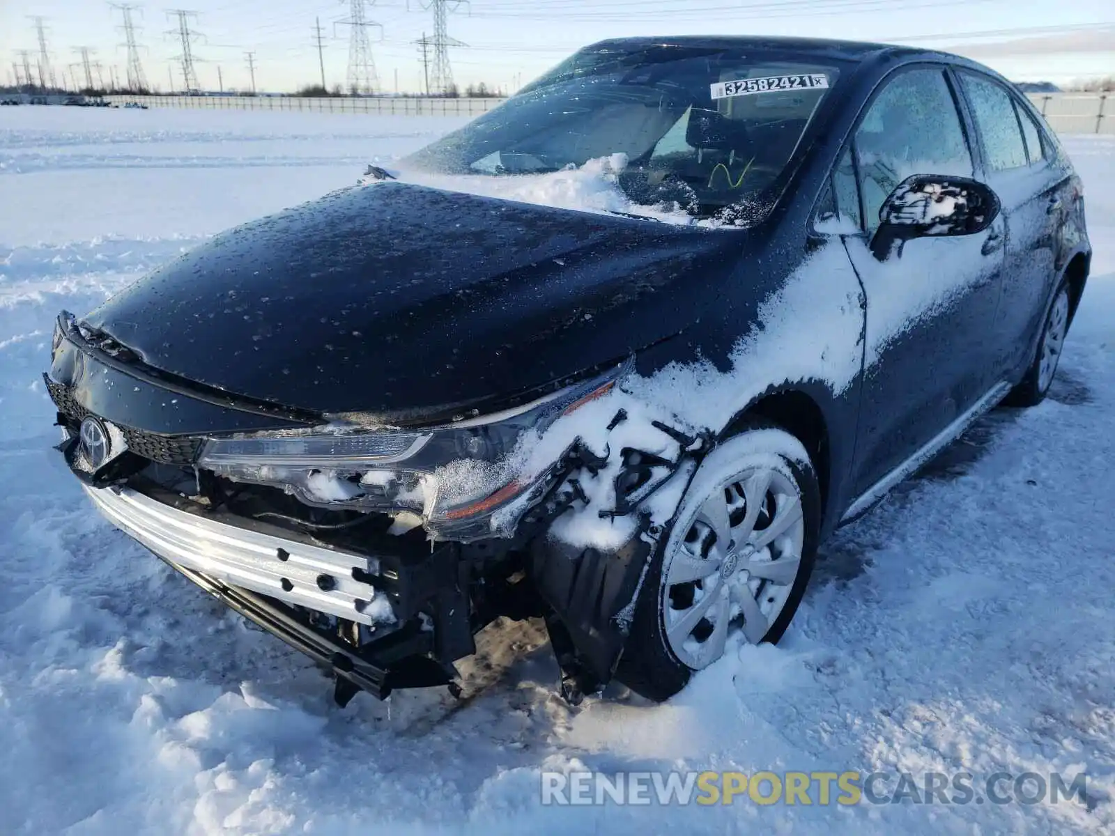 2 Photograph of a damaged car JTDEPRAE2LJ083512 TOYOTA COROLLA 2020