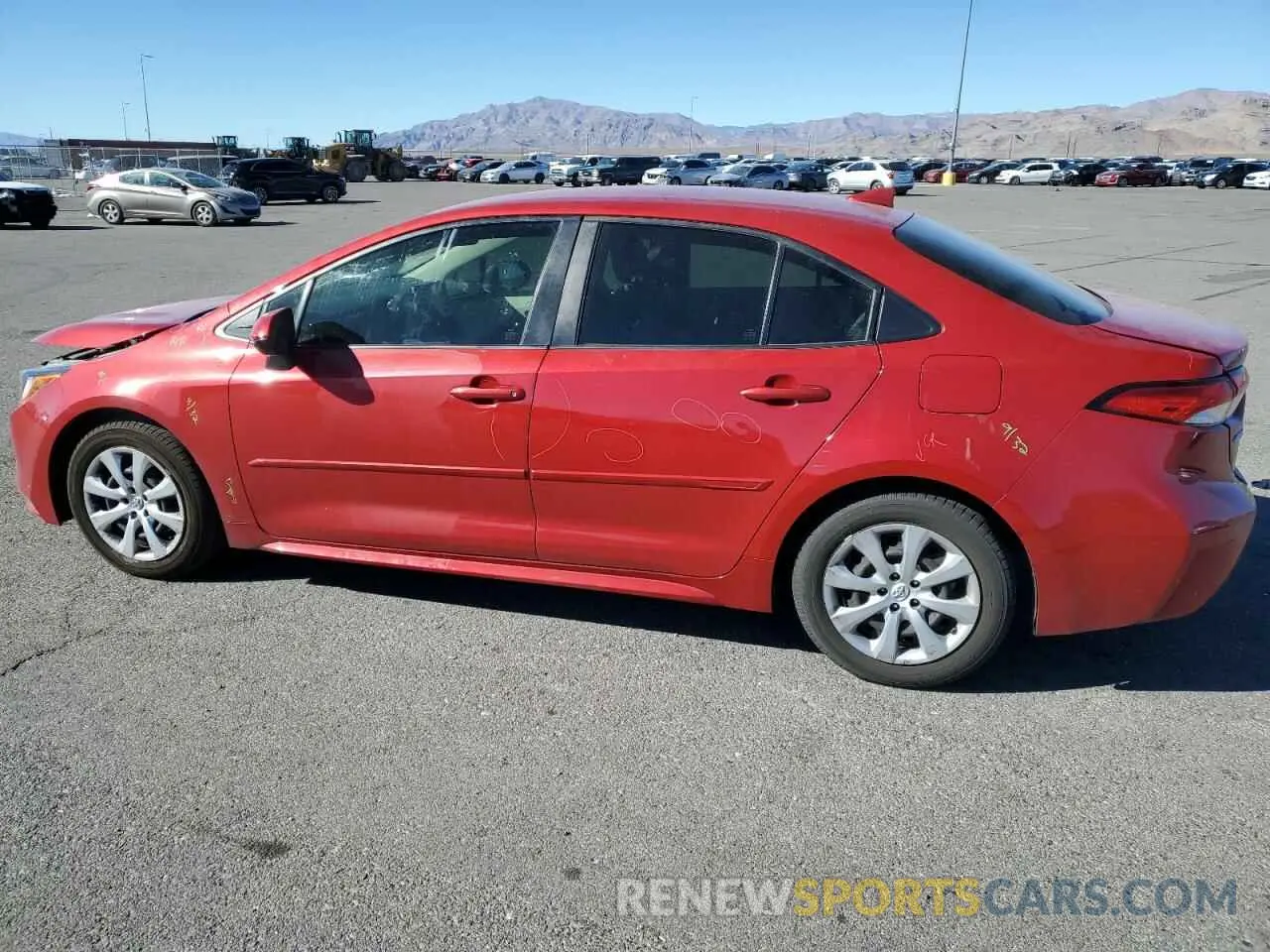 2 Photograph of a damaged car JTDEPRAE2LJ084661 TOYOTA COROLLA 2020