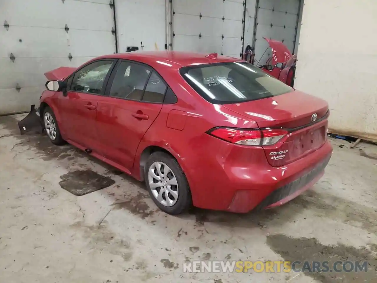 3 Photograph of a damaged car JTDEPRAE2LJ087978 TOYOTA COROLLA 2020