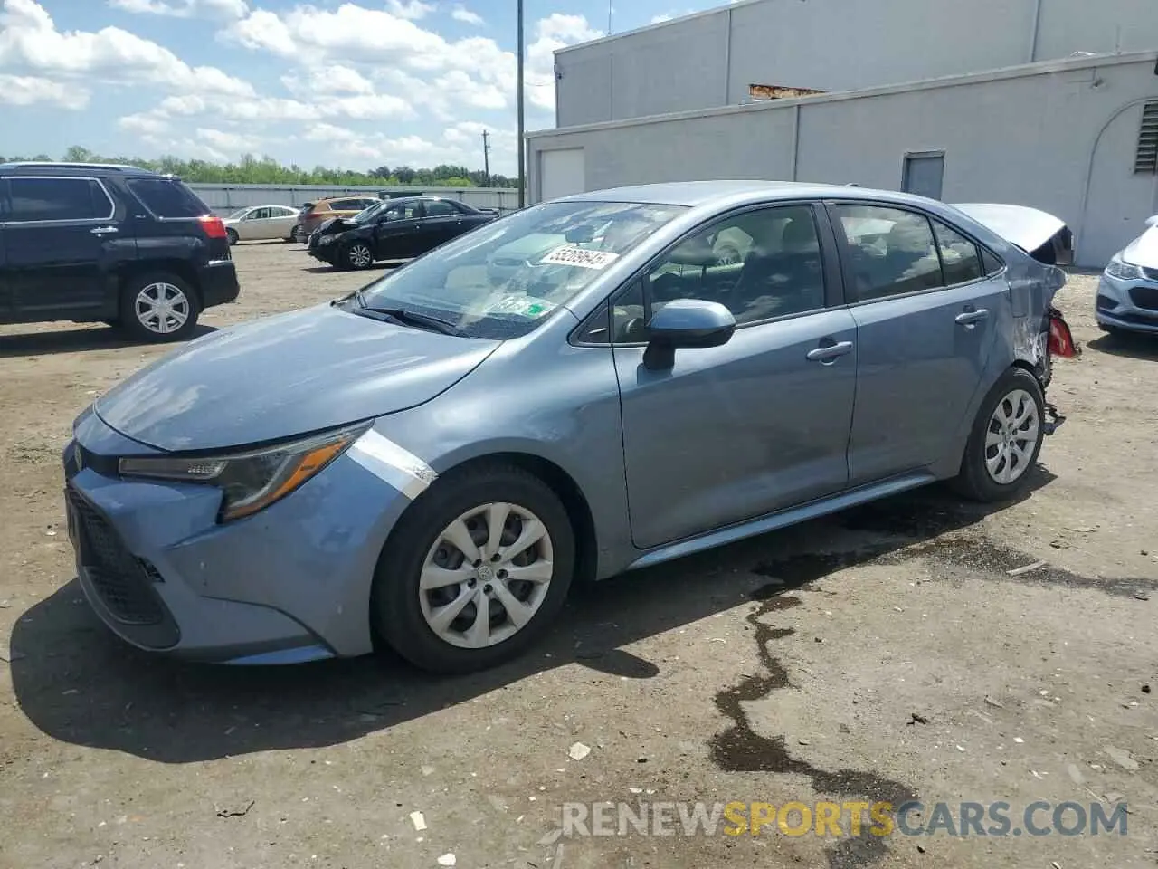 1 Photograph of a damaged car JTDEPRAE2LJ089567 TOYOTA COROLLA 2020