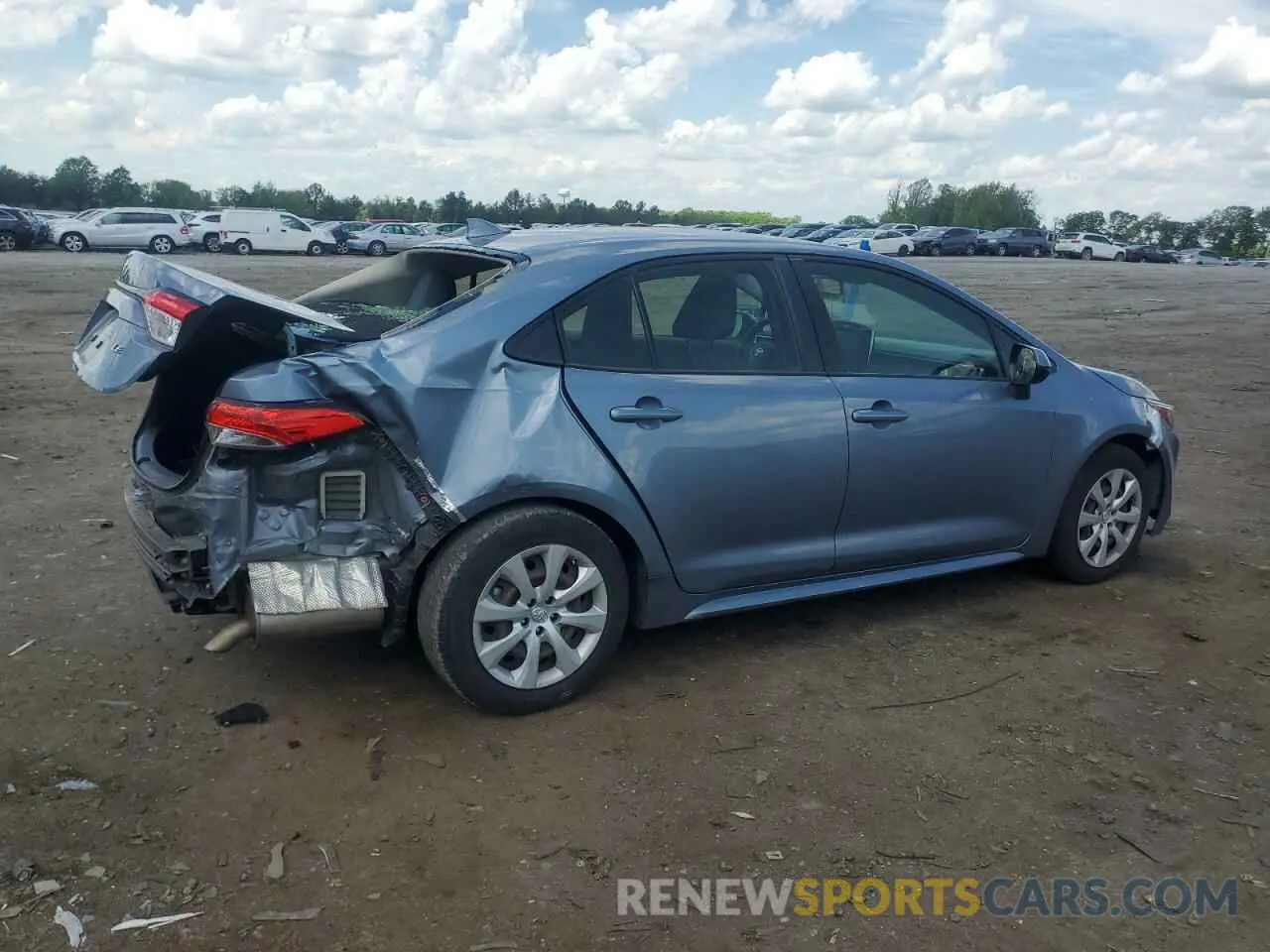 3 Photograph of a damaged car JTDEPRAE2LJ089567 TOYOTA COROLLA 2020