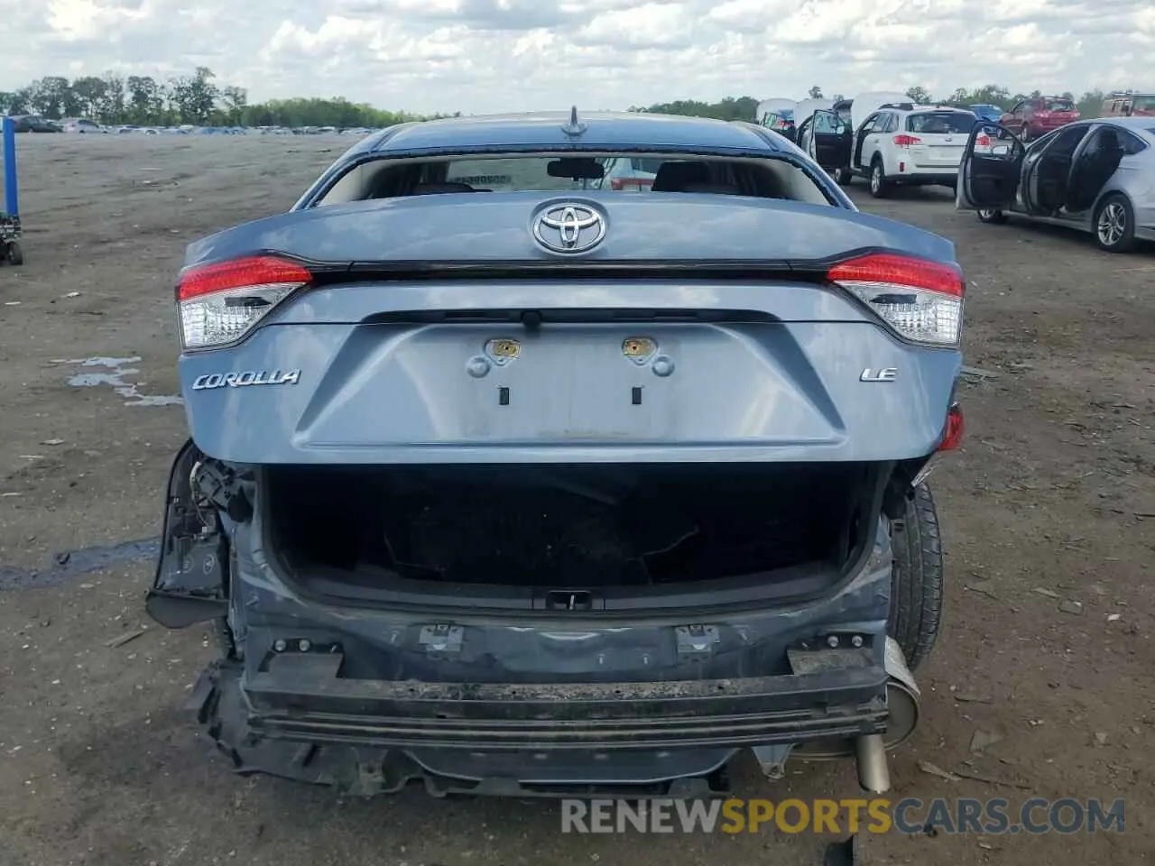 6 Photograph of a damaged car JTDEPRAE2LJ089567 TOYOTA COROLLA 2020